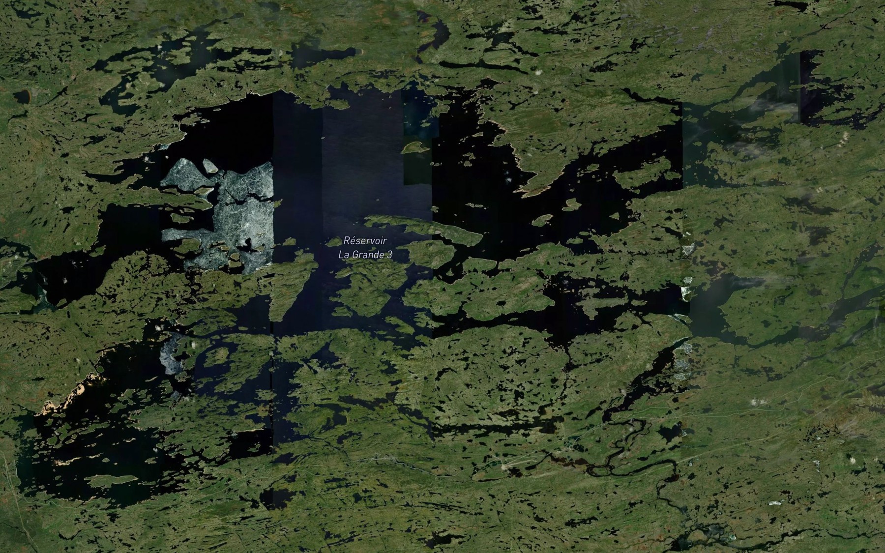 Satellite map of the Reservoir La Grande 3