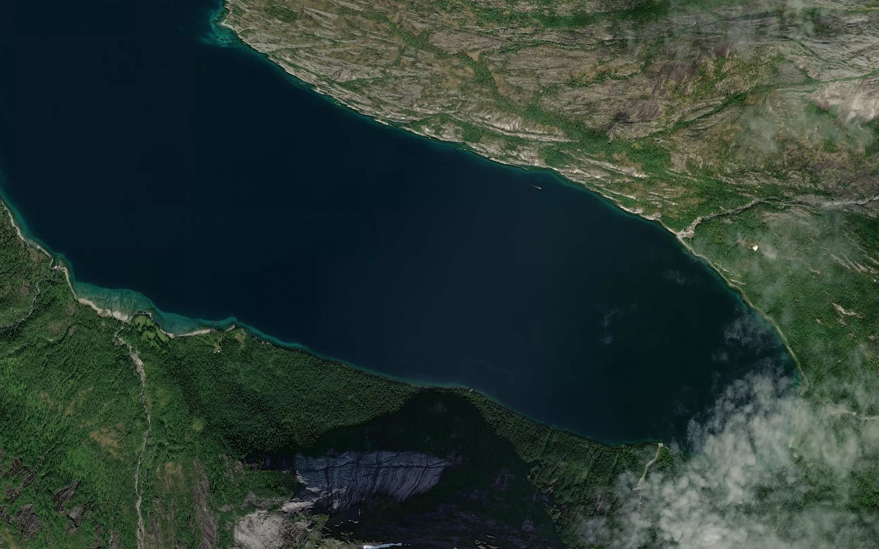 Satellite map of the Tauselvhavet