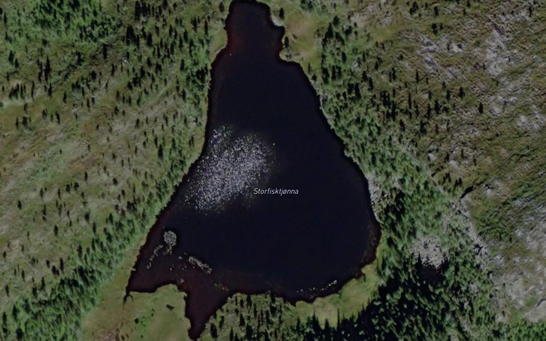 Satellite map of the Storfisktjorna