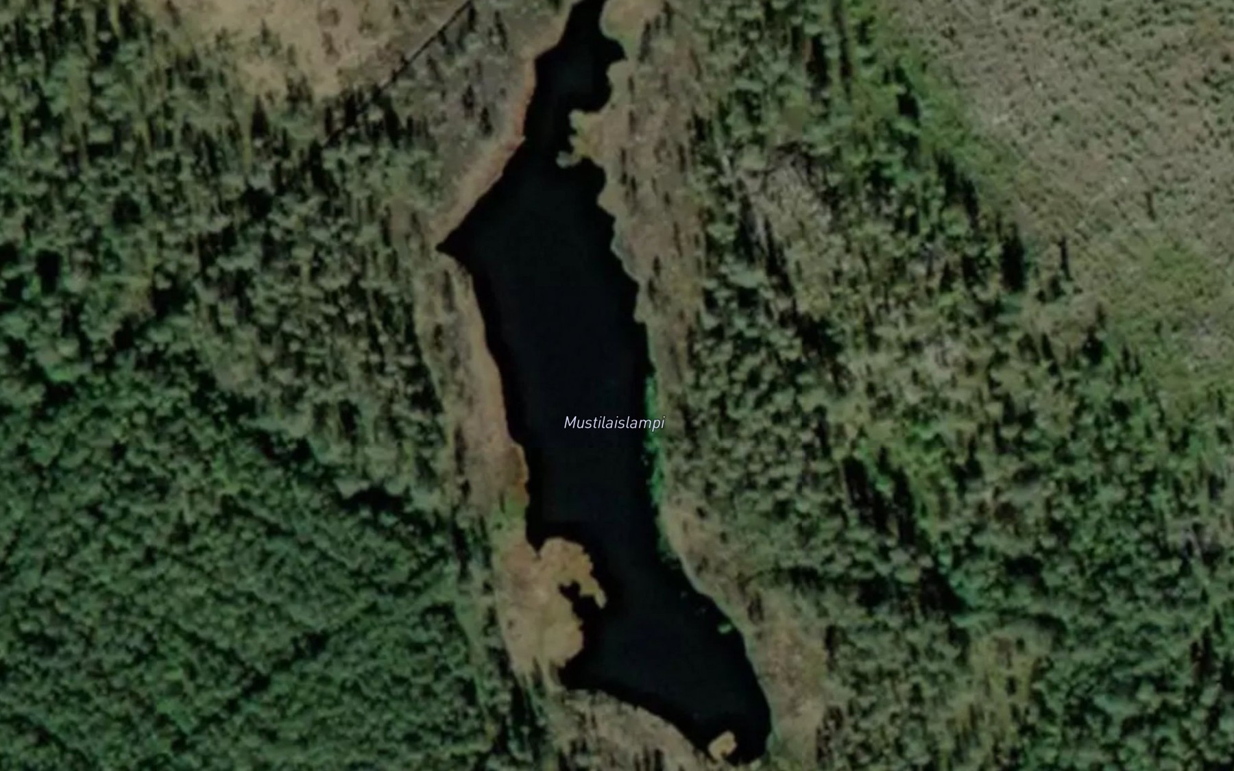 Satellite map of the Mustilaislampi