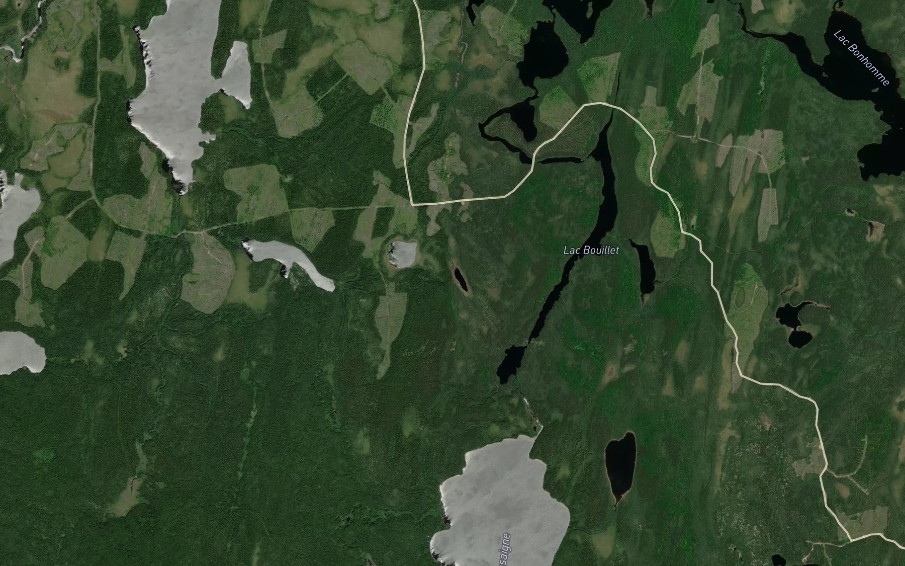 Satellite map of the Lac Onita