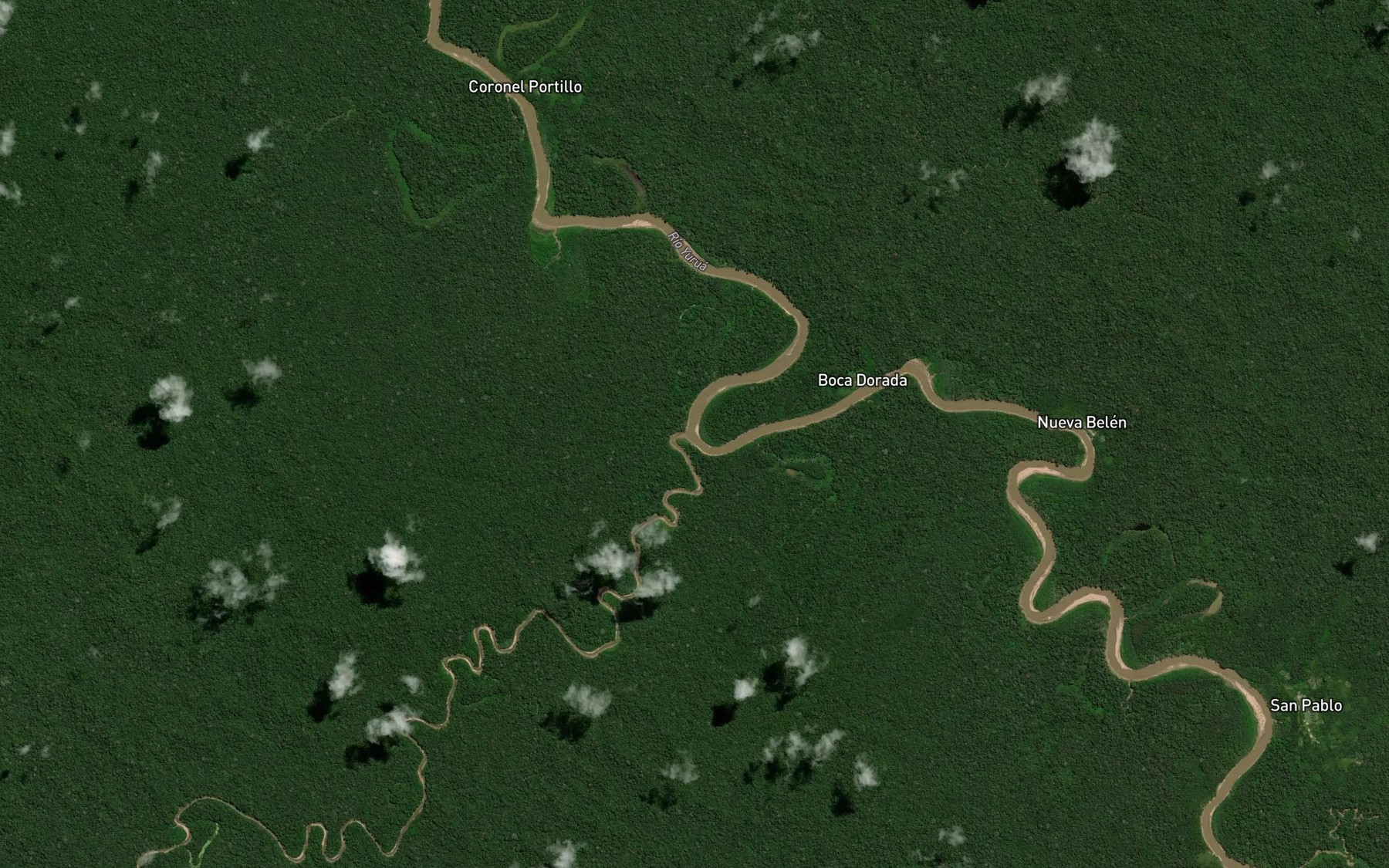 Satellite map of the Rio Dorado