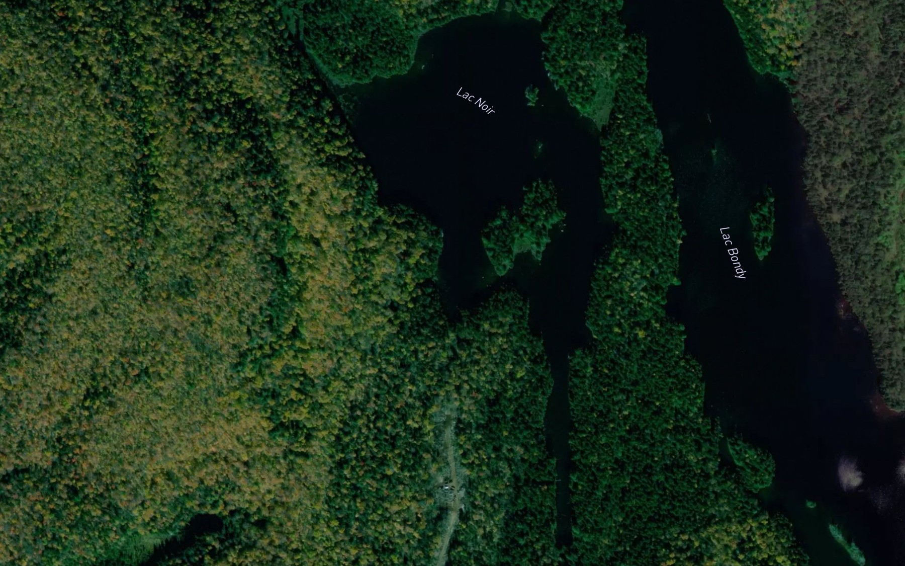 Satellite map of the Lac Noir