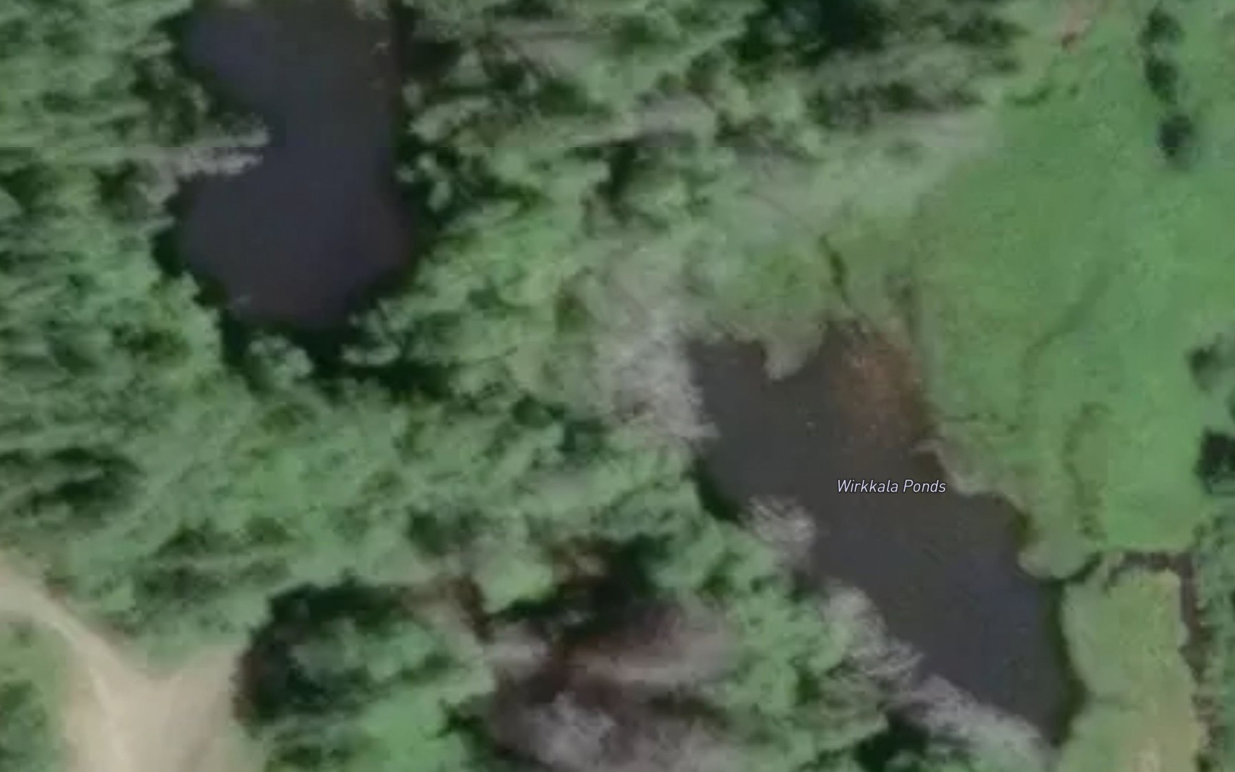 Satellite map of the Wirkkala Ponds