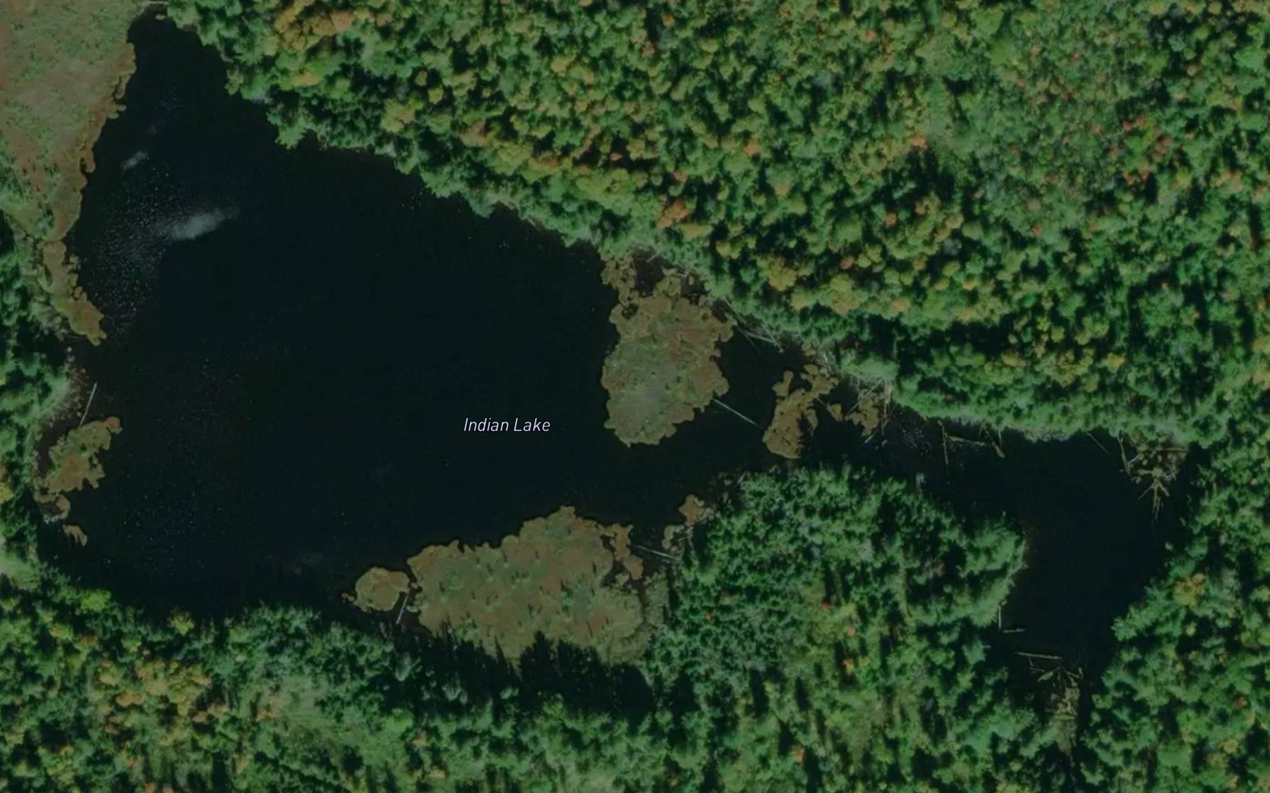 Satellite map of the Indian Lake