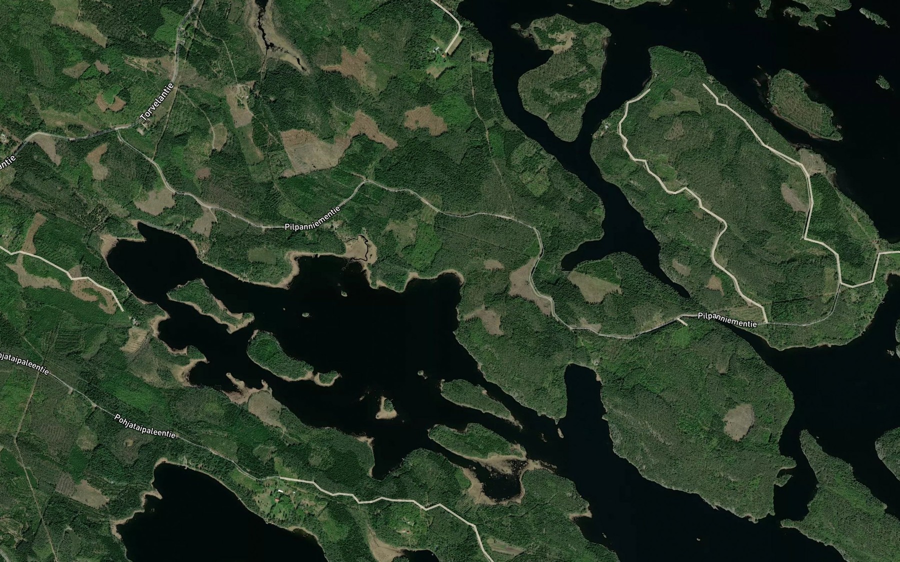 Satellite map of the Tukkilahti