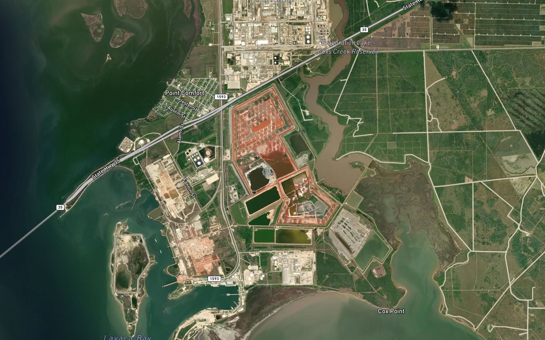 Satellite map of the Mud Lake Number 4