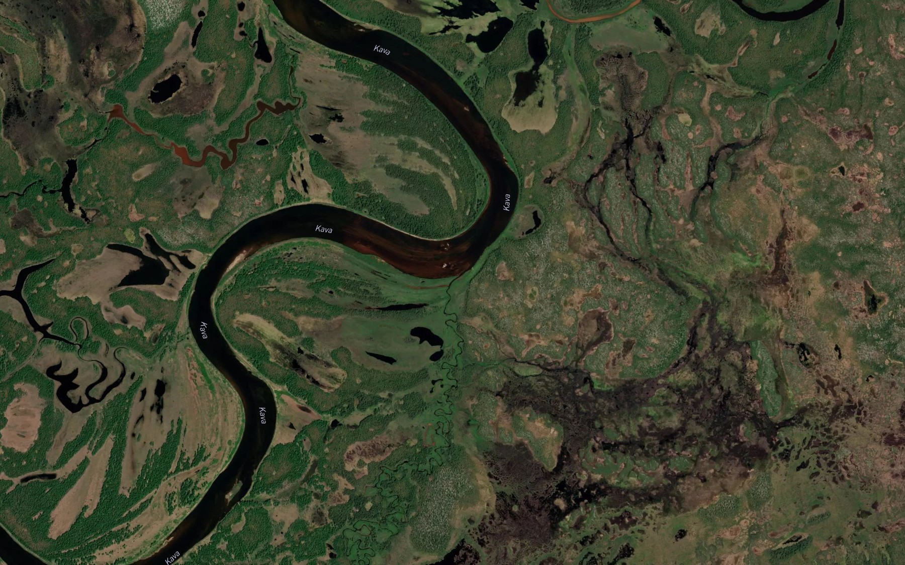 Satellite map of the Rzhavyy