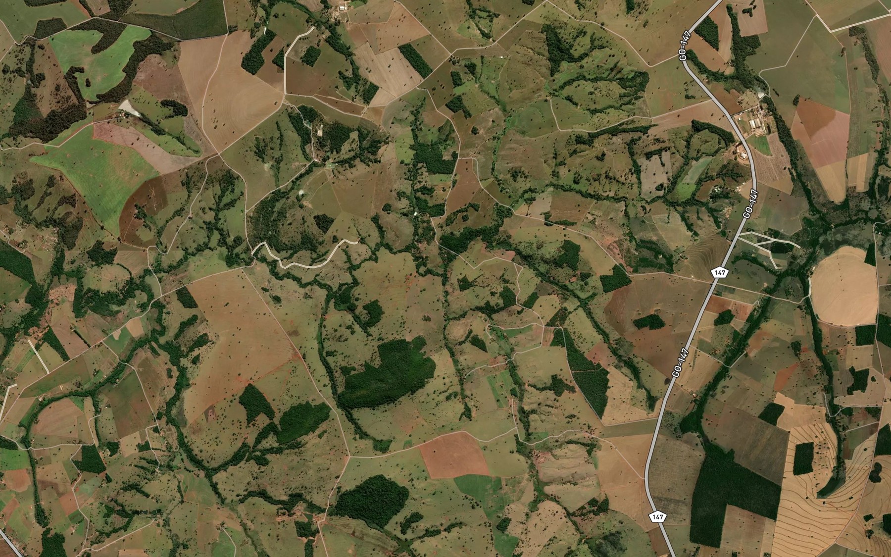 Satellite map of the Corrego da Mata