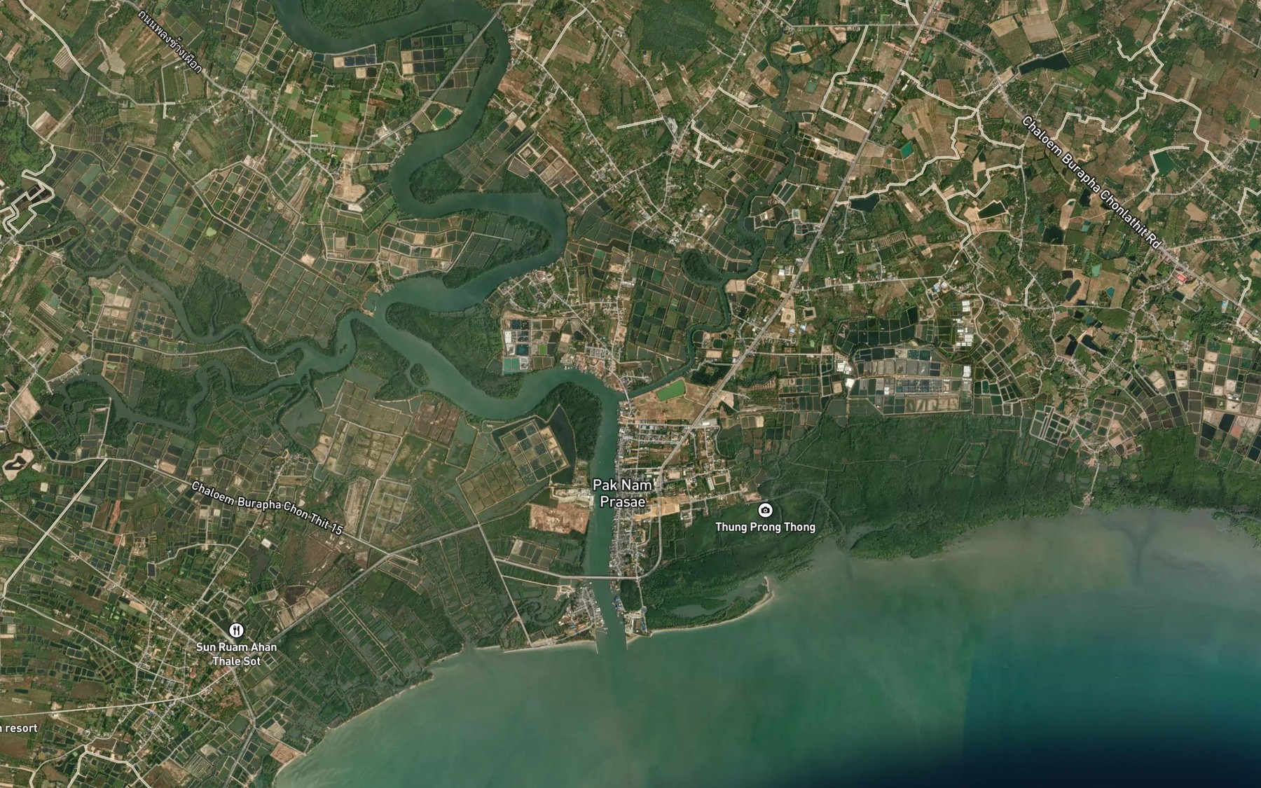 Satellite map of the Khlong Ramphaen
