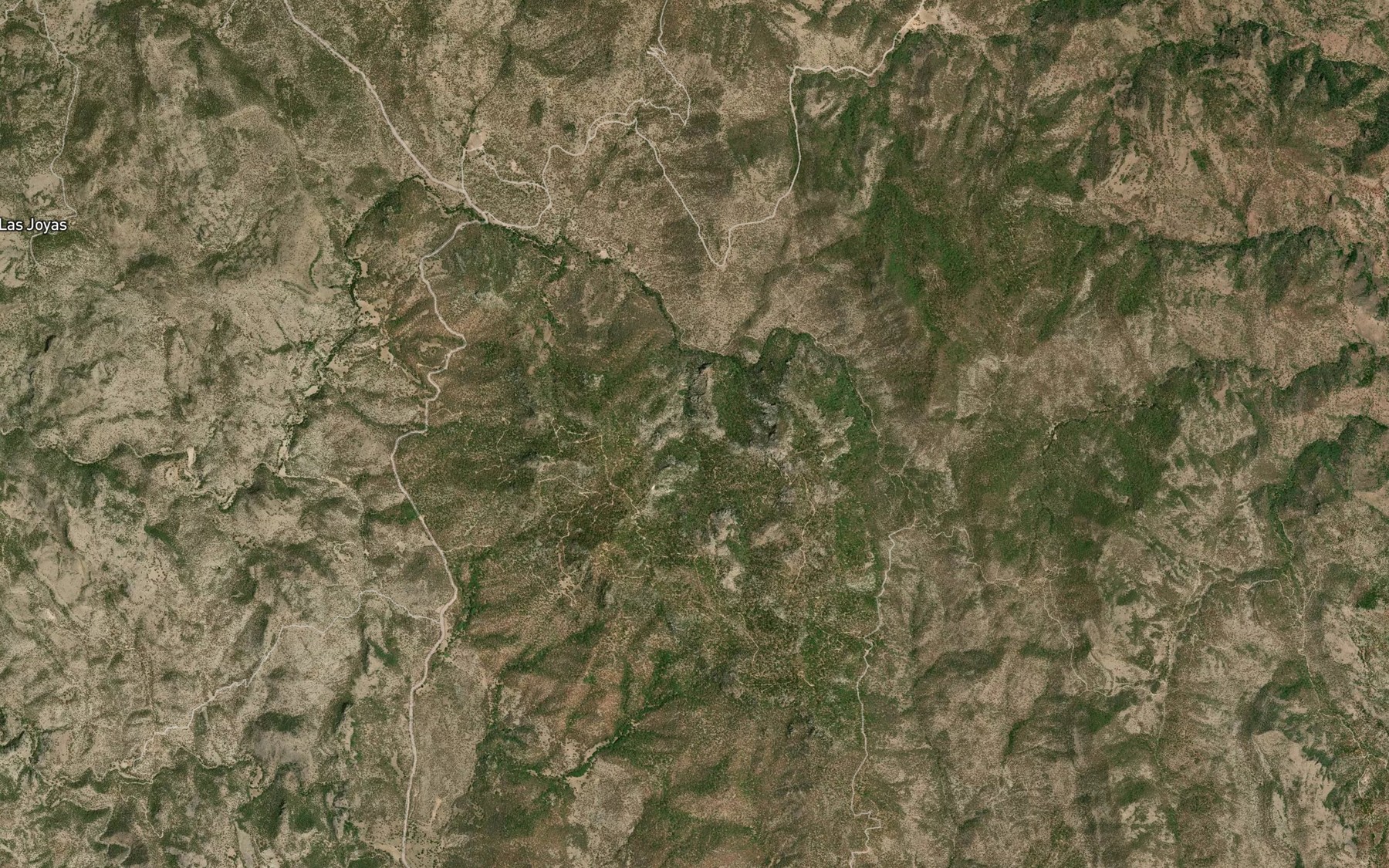Satellite map of the Canada Los Lobos