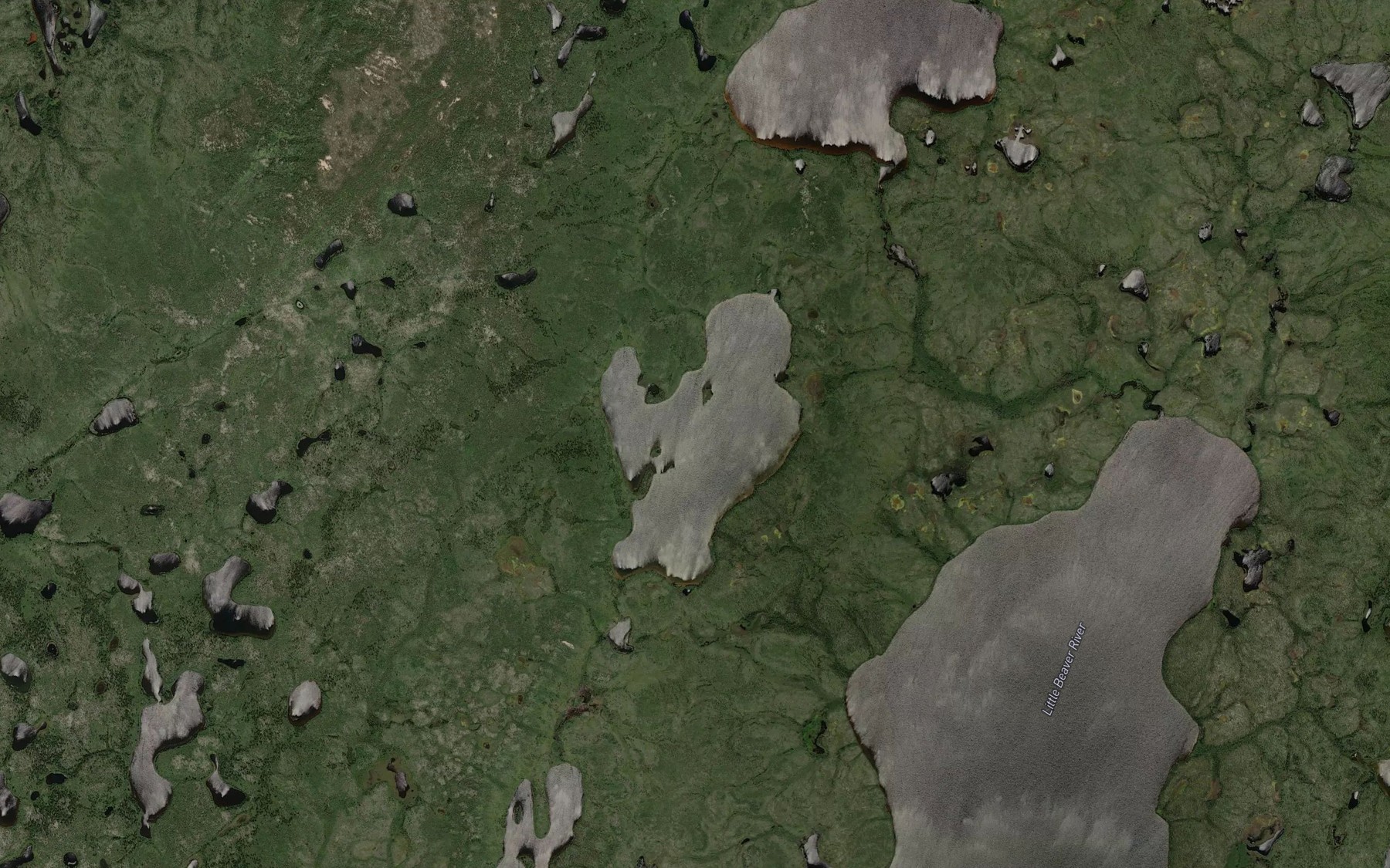 Satellite map of the Maconnell Lake