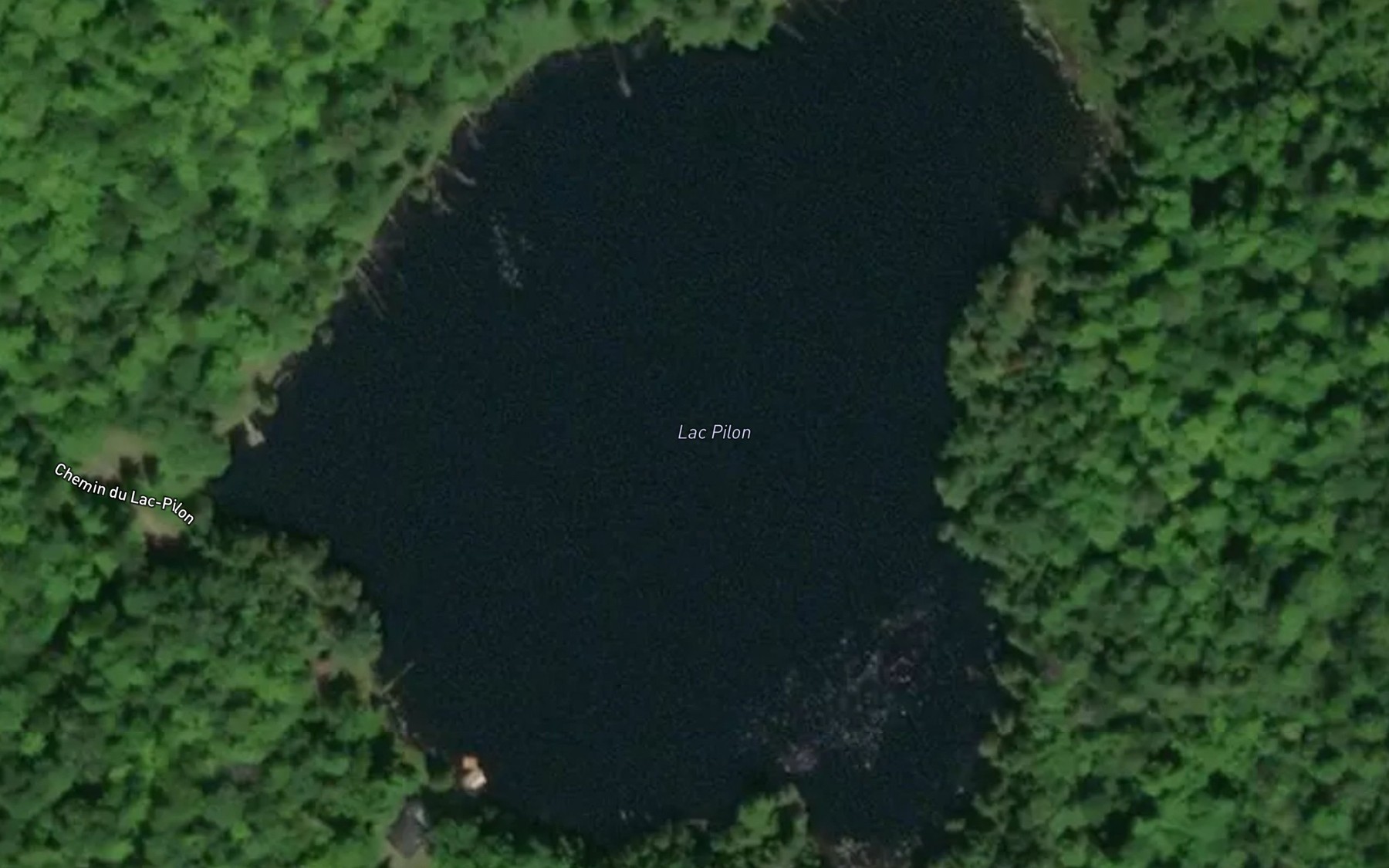 Satellite map of the Lac Pilon