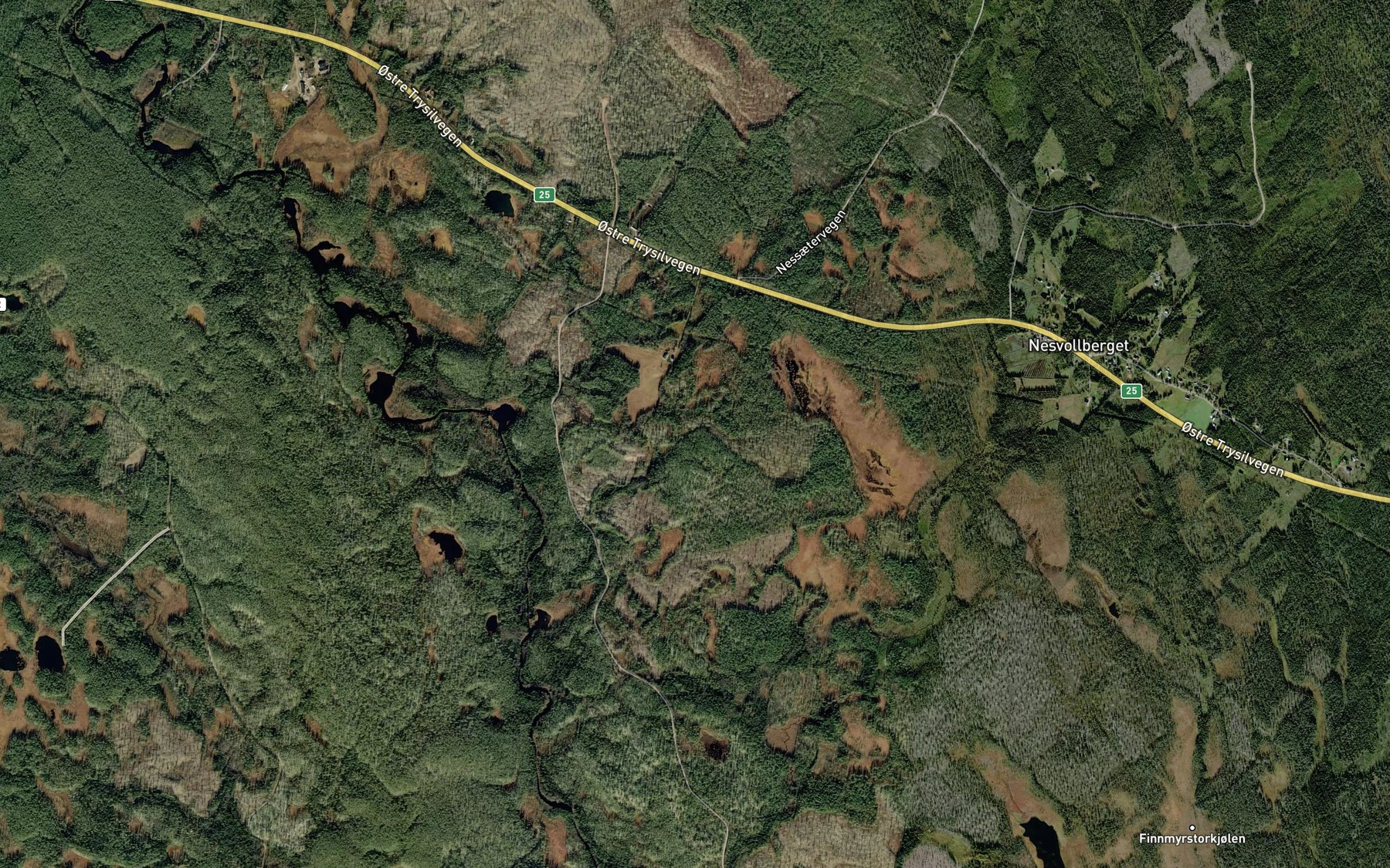 Satellite map of the Storblestkjeldene