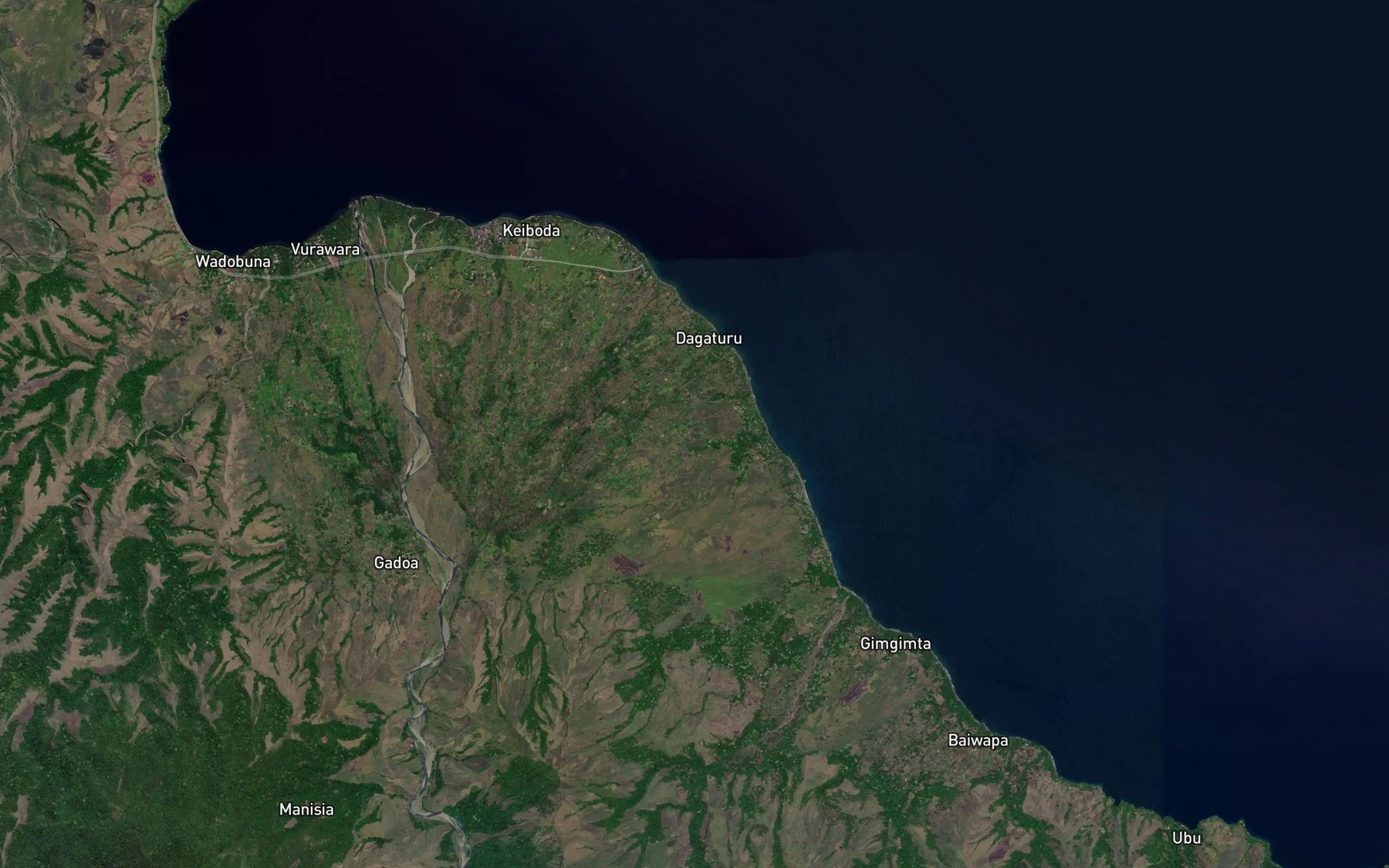 Satellite map of the Gabadi Creek