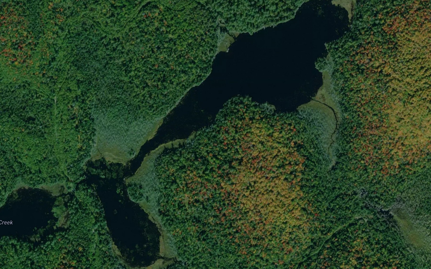 Satellite map of the Emerson Lake