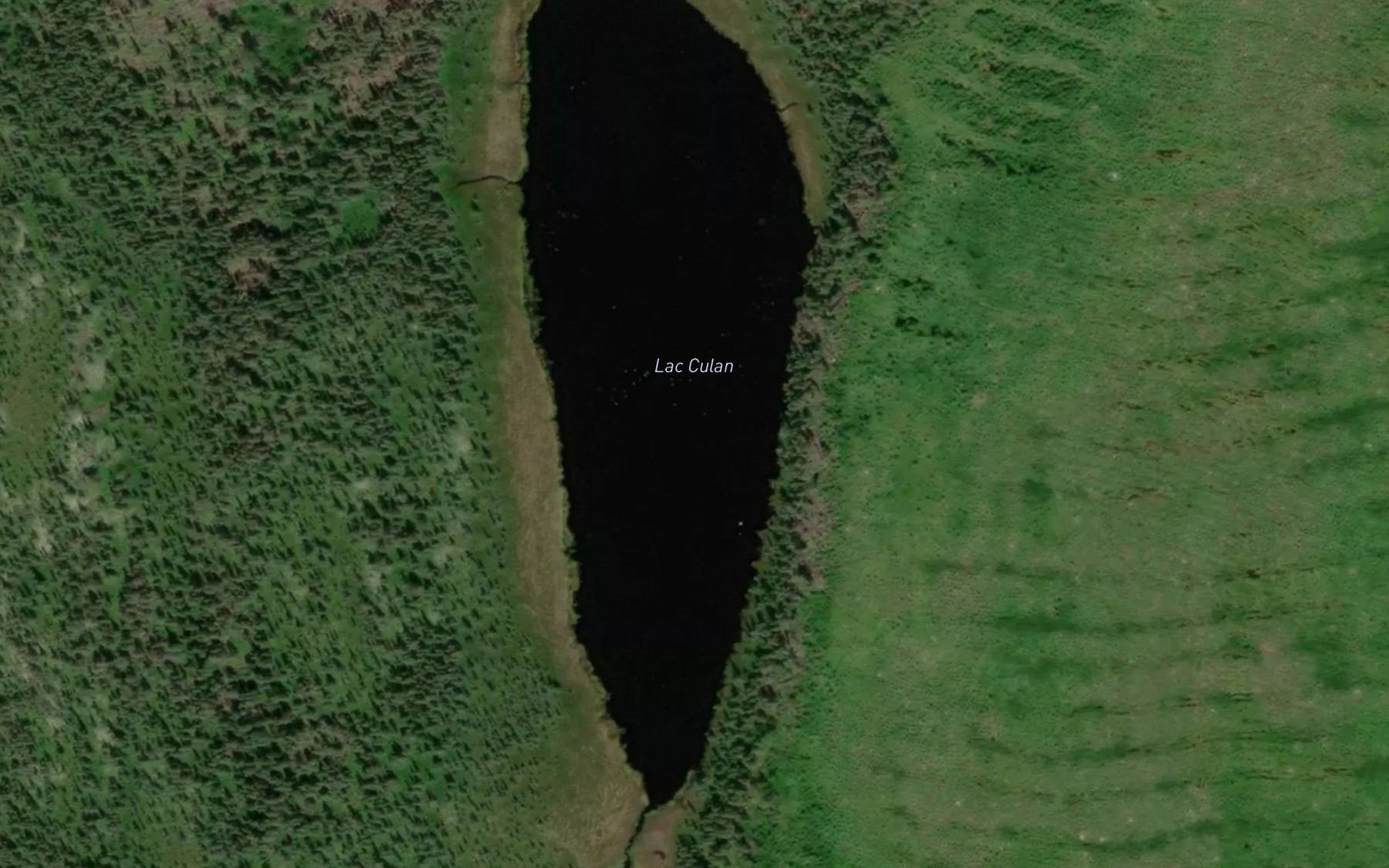 Satellite map of the Lac Culan