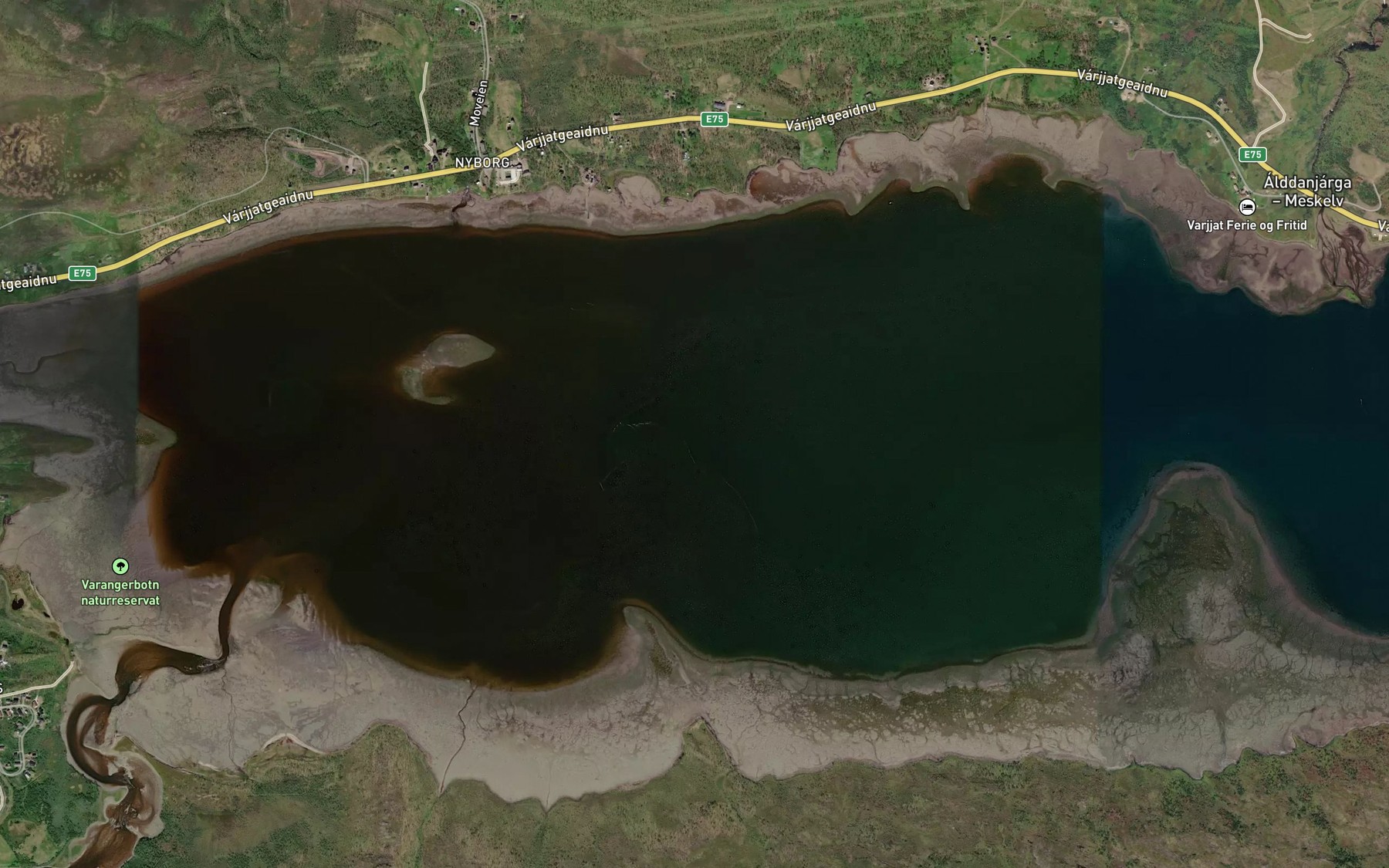 Satellite map of the Meskefjorden