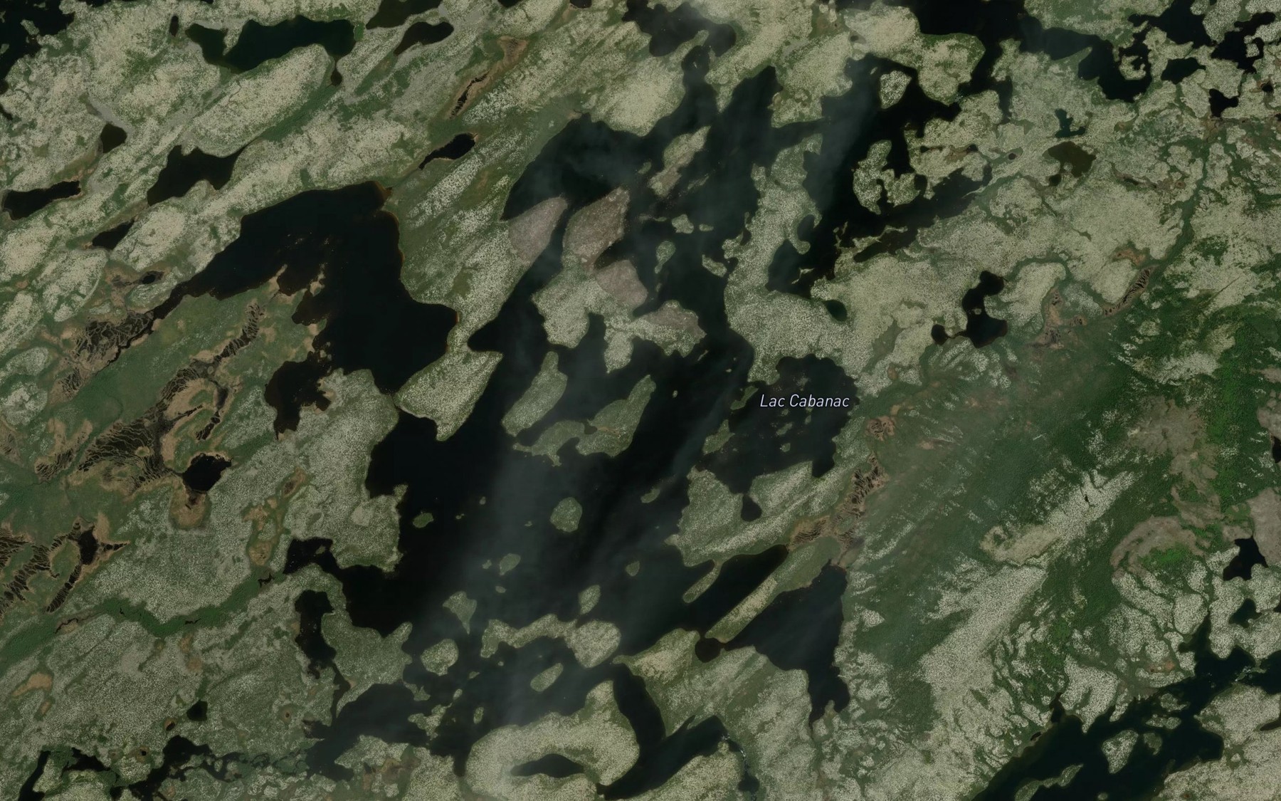Satellite map of the Lac Cabanac
