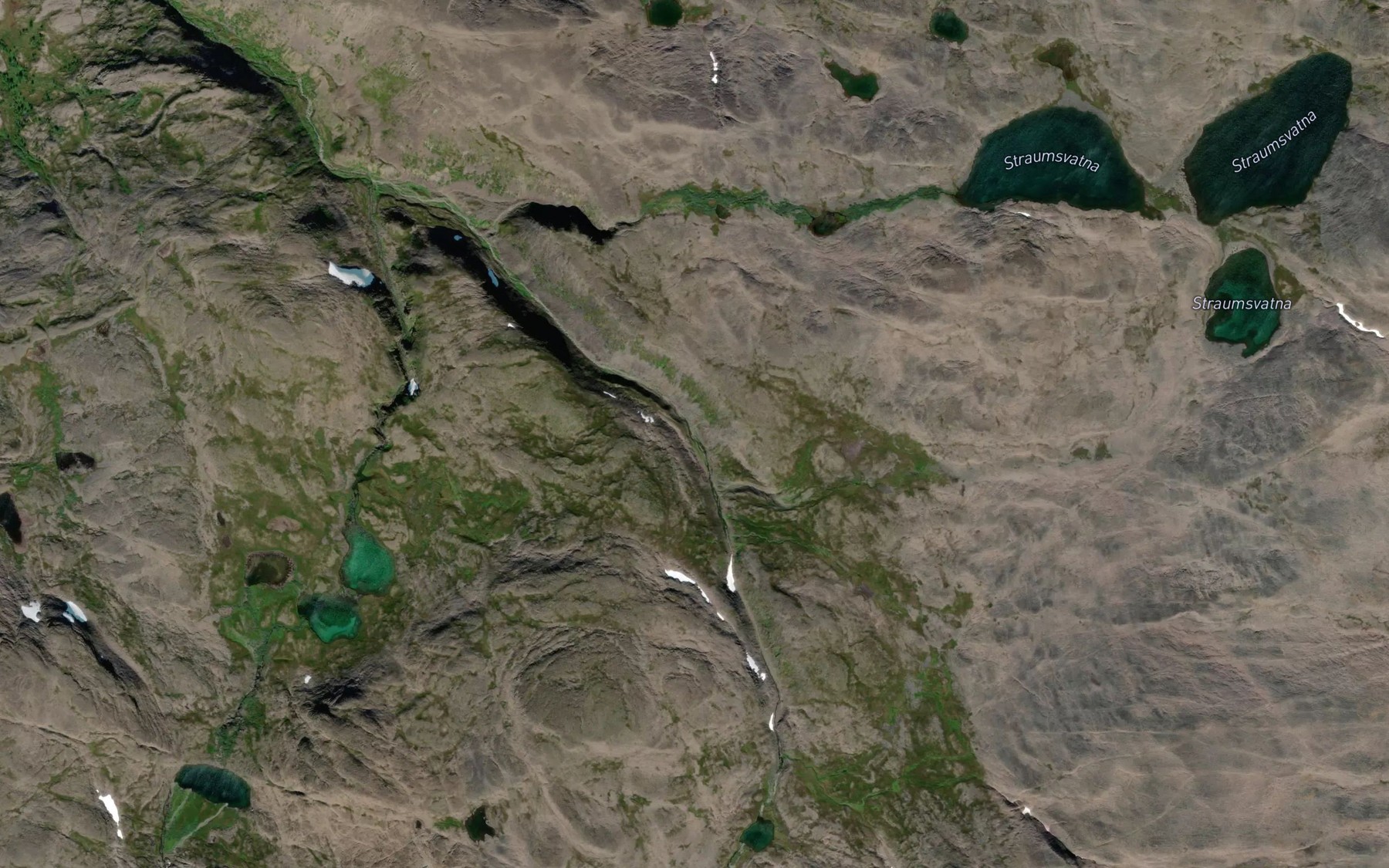 Satellite map of the Baednatjakka