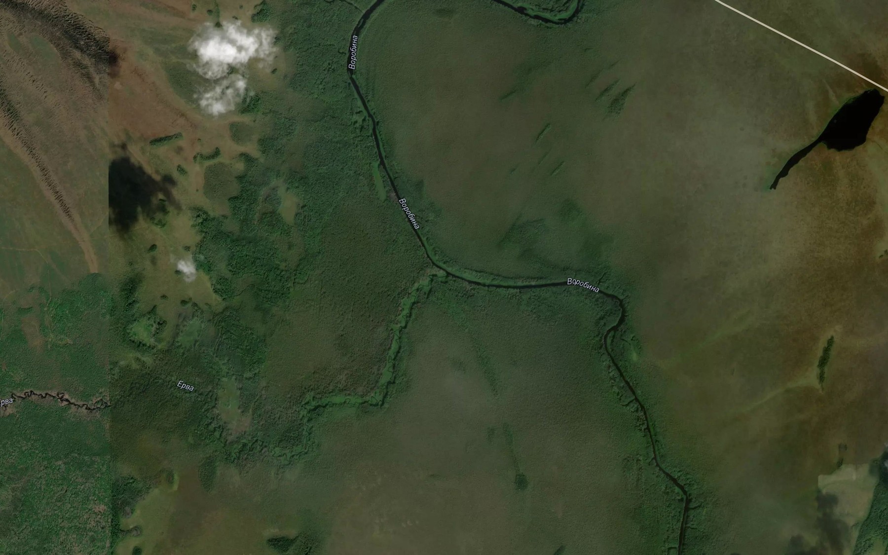 Satellite map of the Yerva