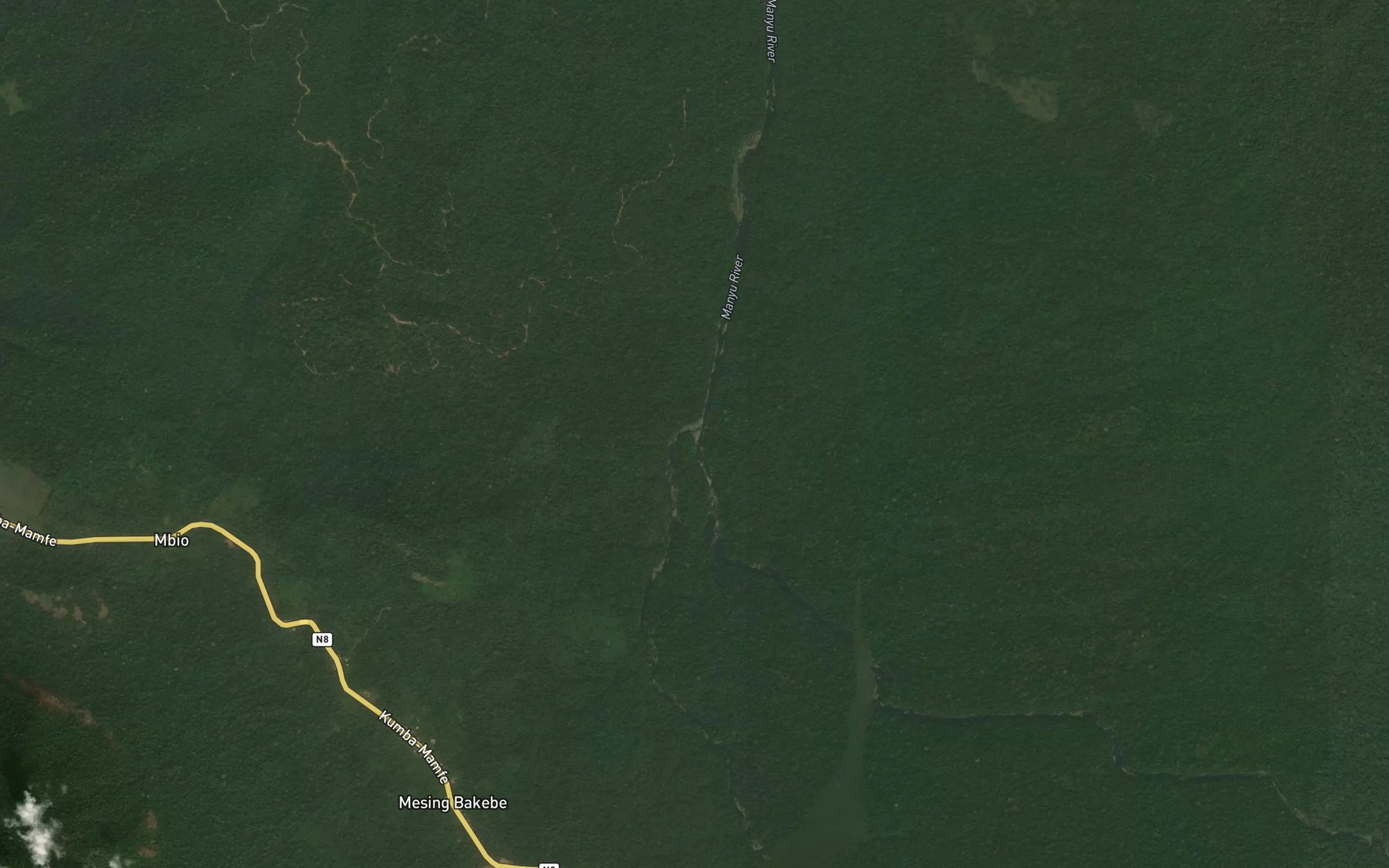 Satellite map of the Mbu