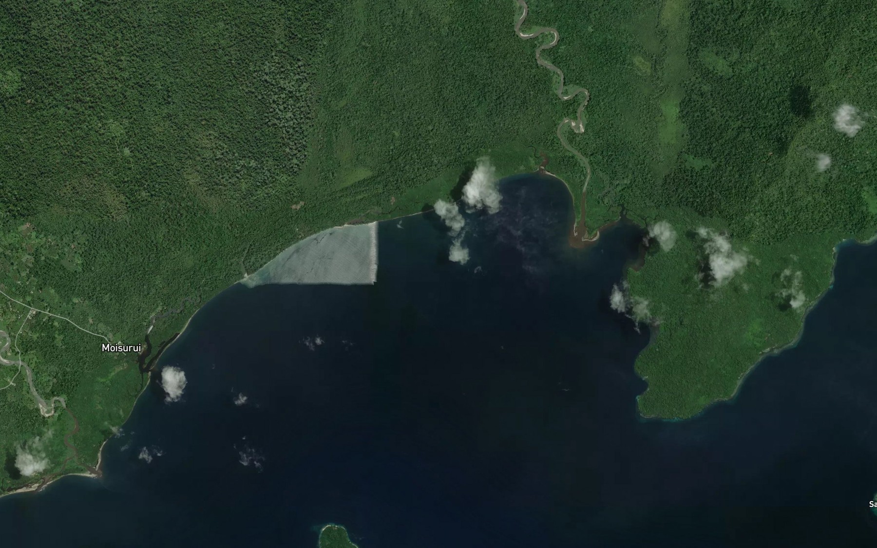 Satellite map of the Moisuru Bay