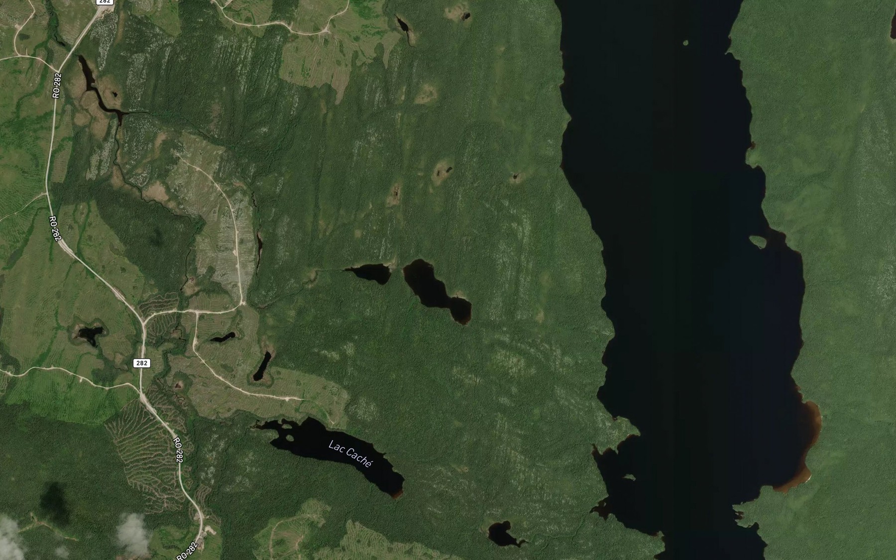 Satellite map of the Lac Beta