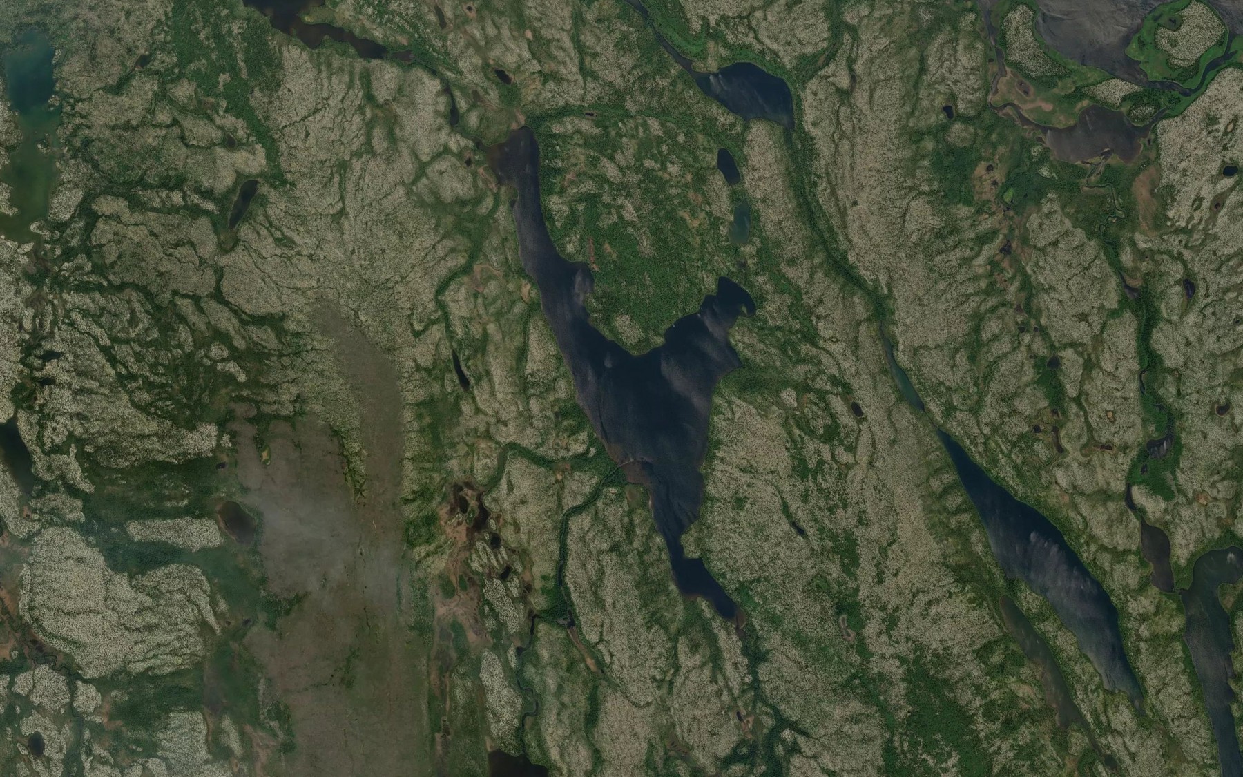 Satellite map of the Lac Bricot