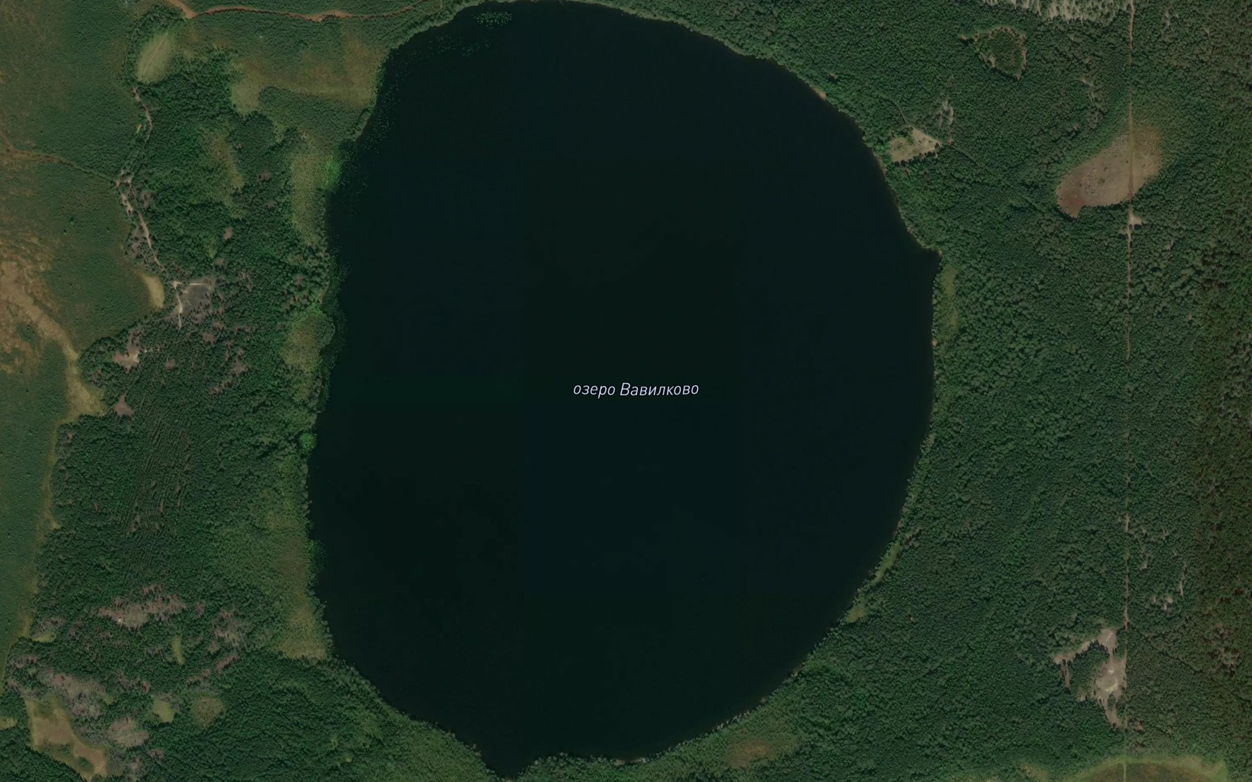 Satellite map of the Ozero Vavilkovo