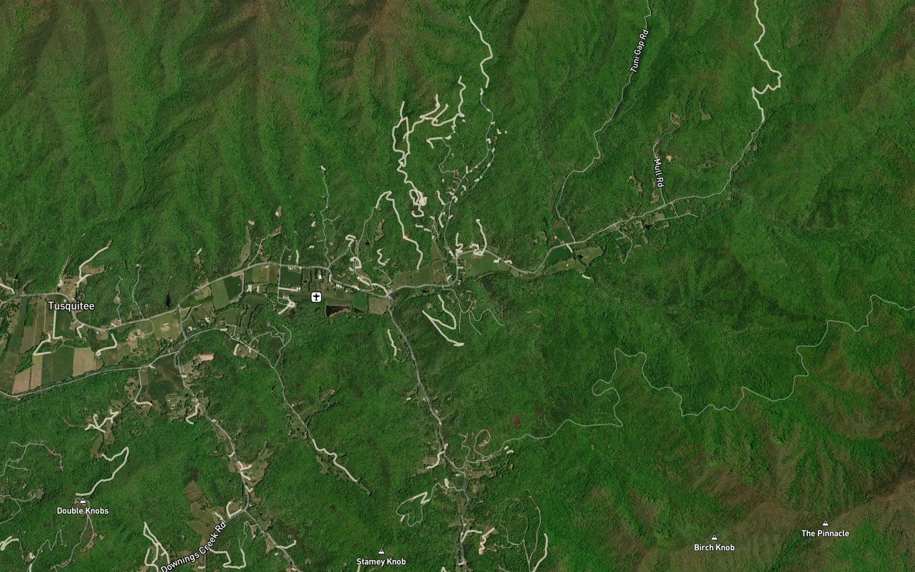 Satellite map of the Compass Creek
