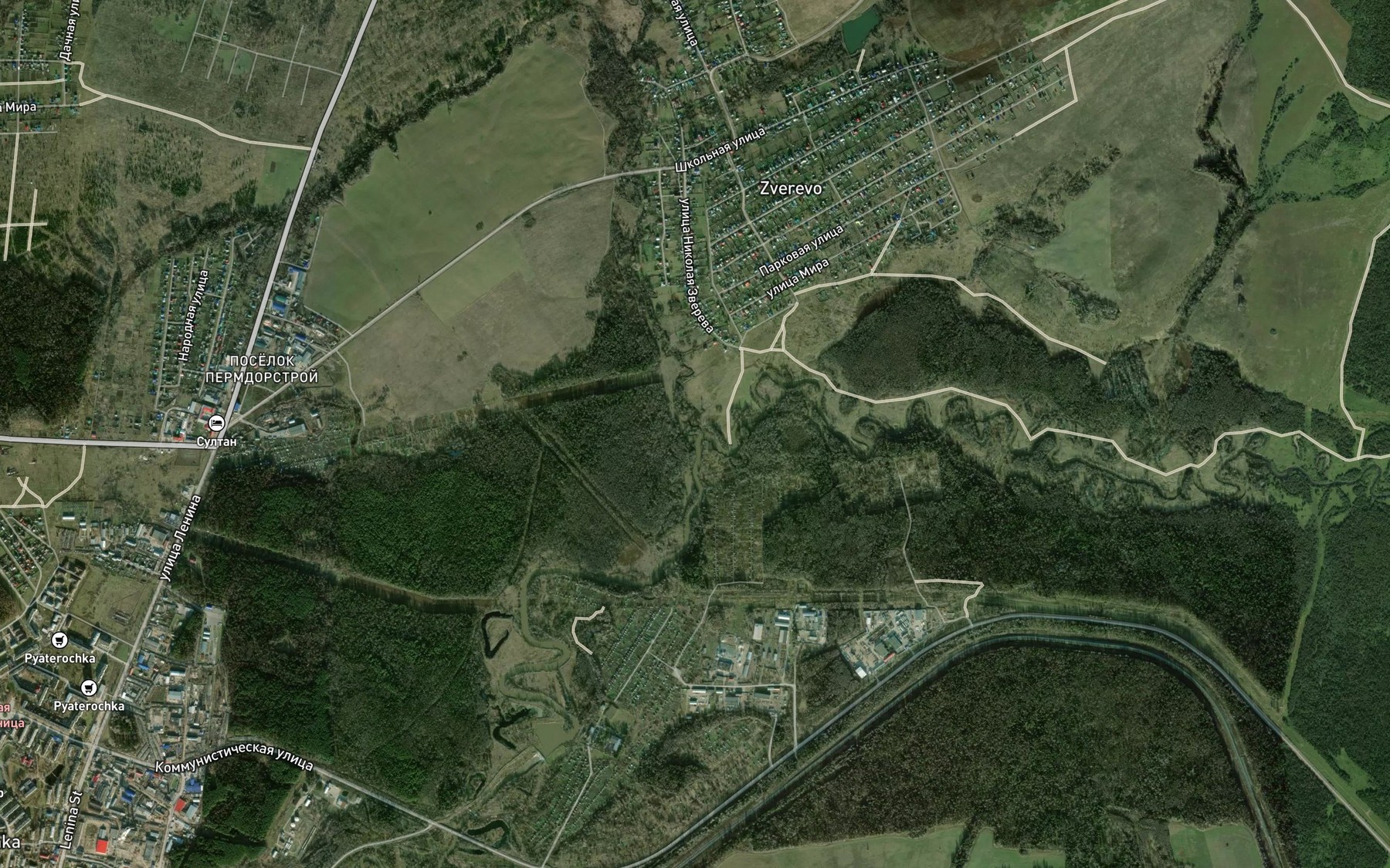 Satellite map of the Sul'mash