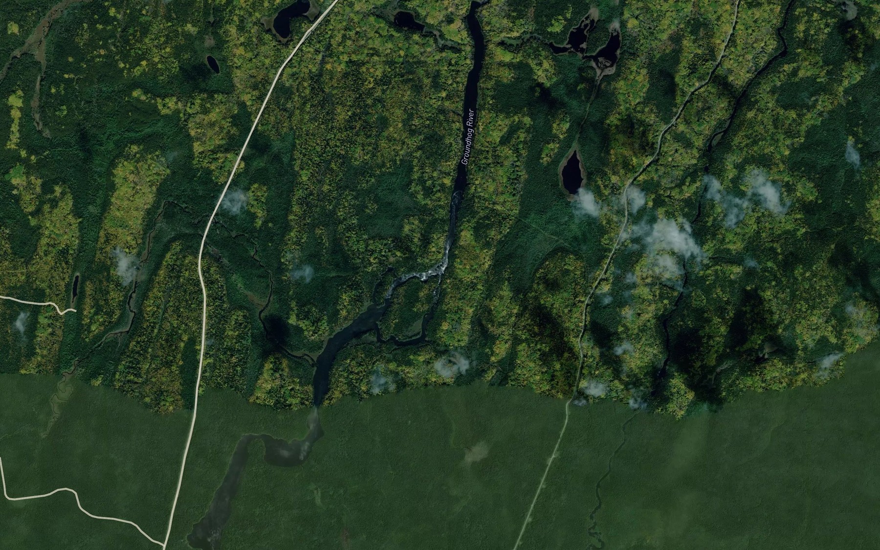 Satellite map of the Camus Rapids