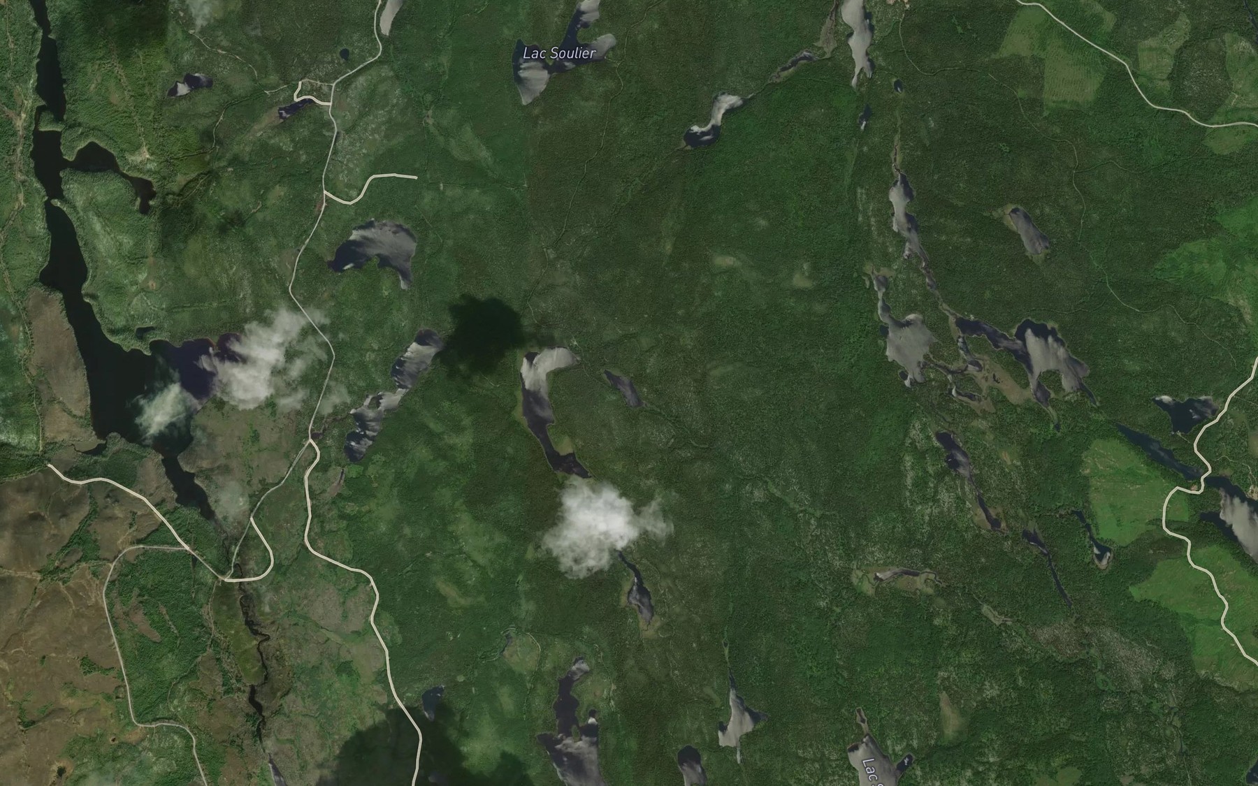 Satellite map of the Lac Tapla