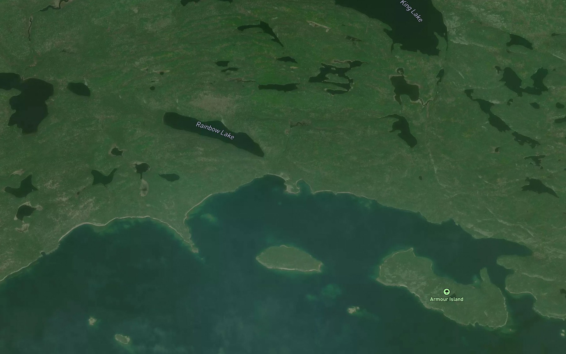 Satellite map of the Todesco Creek