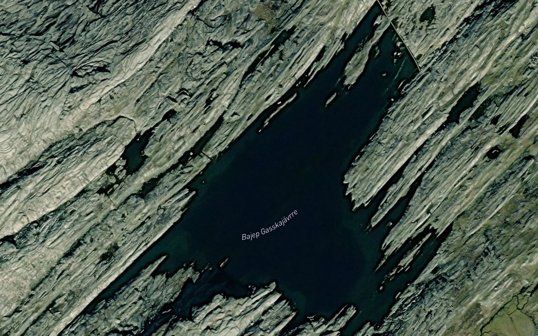 Satellite map of the Bajep Gasskajavrre