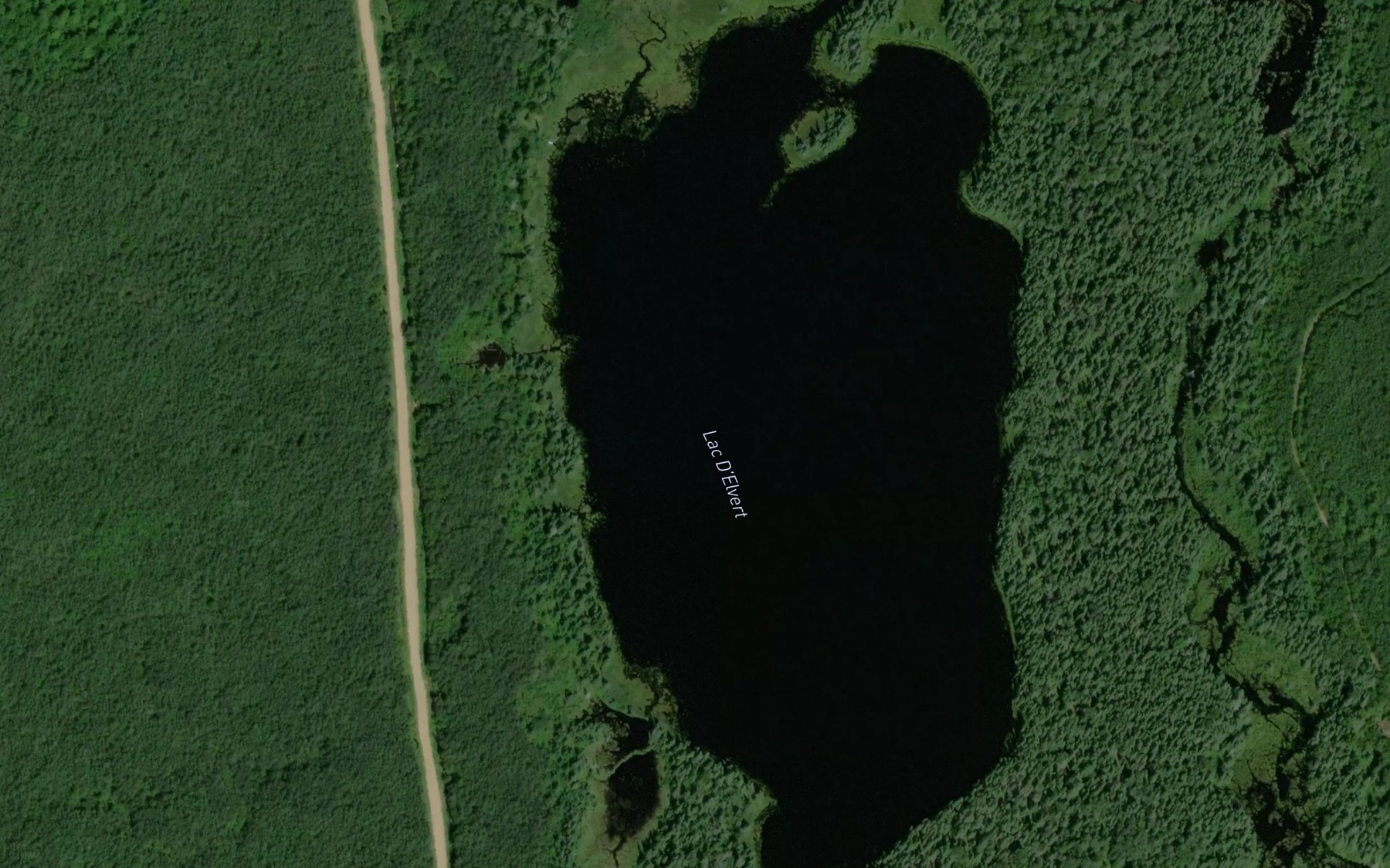 Satellite map of the Lac D'Elvert