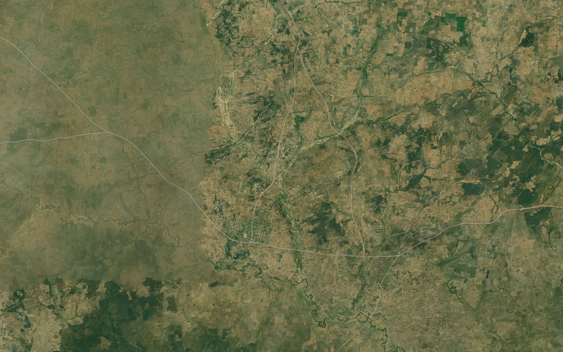Satellite map of the River Adoga