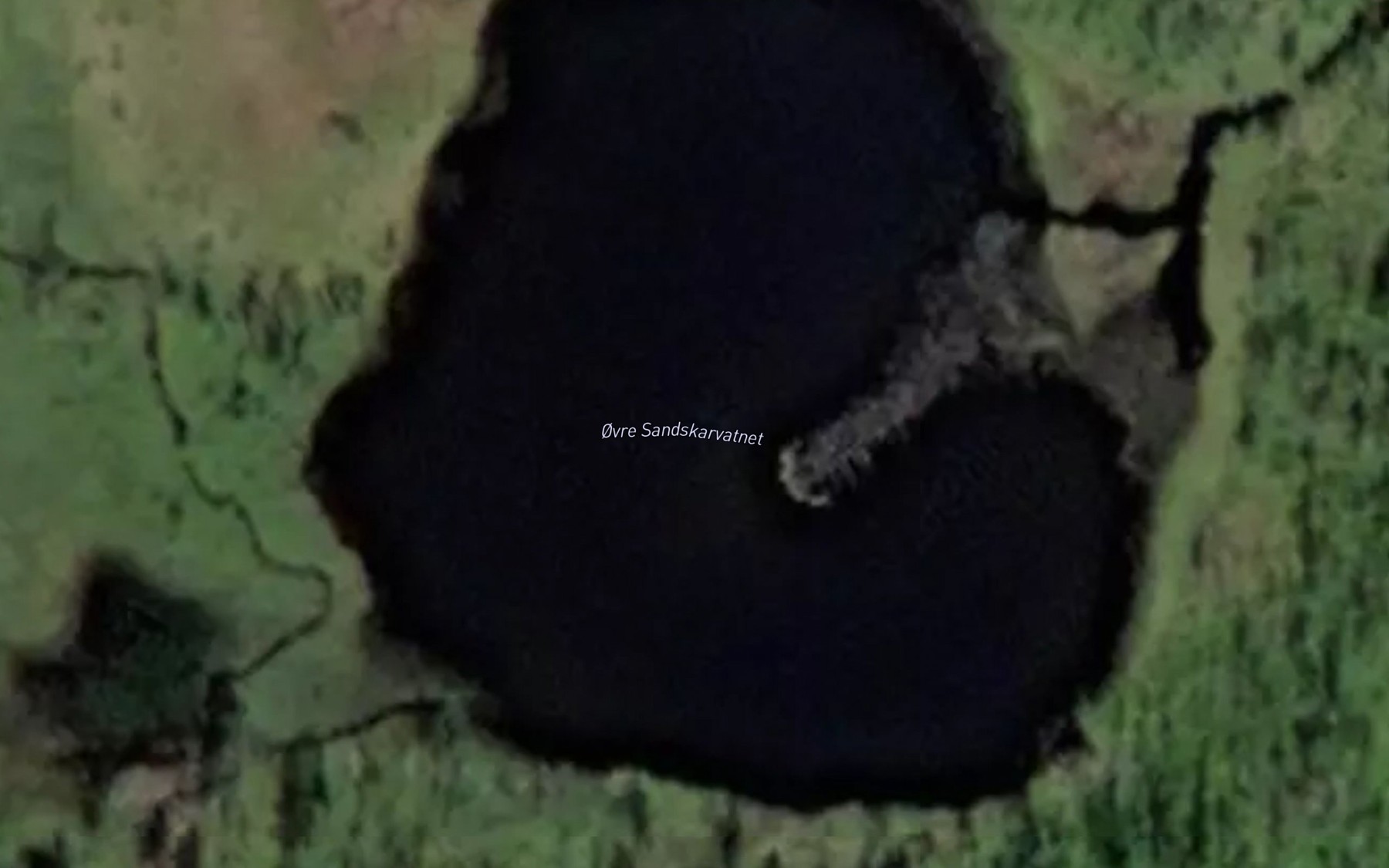 Satellite map of the Sandskardvatnet,ovre