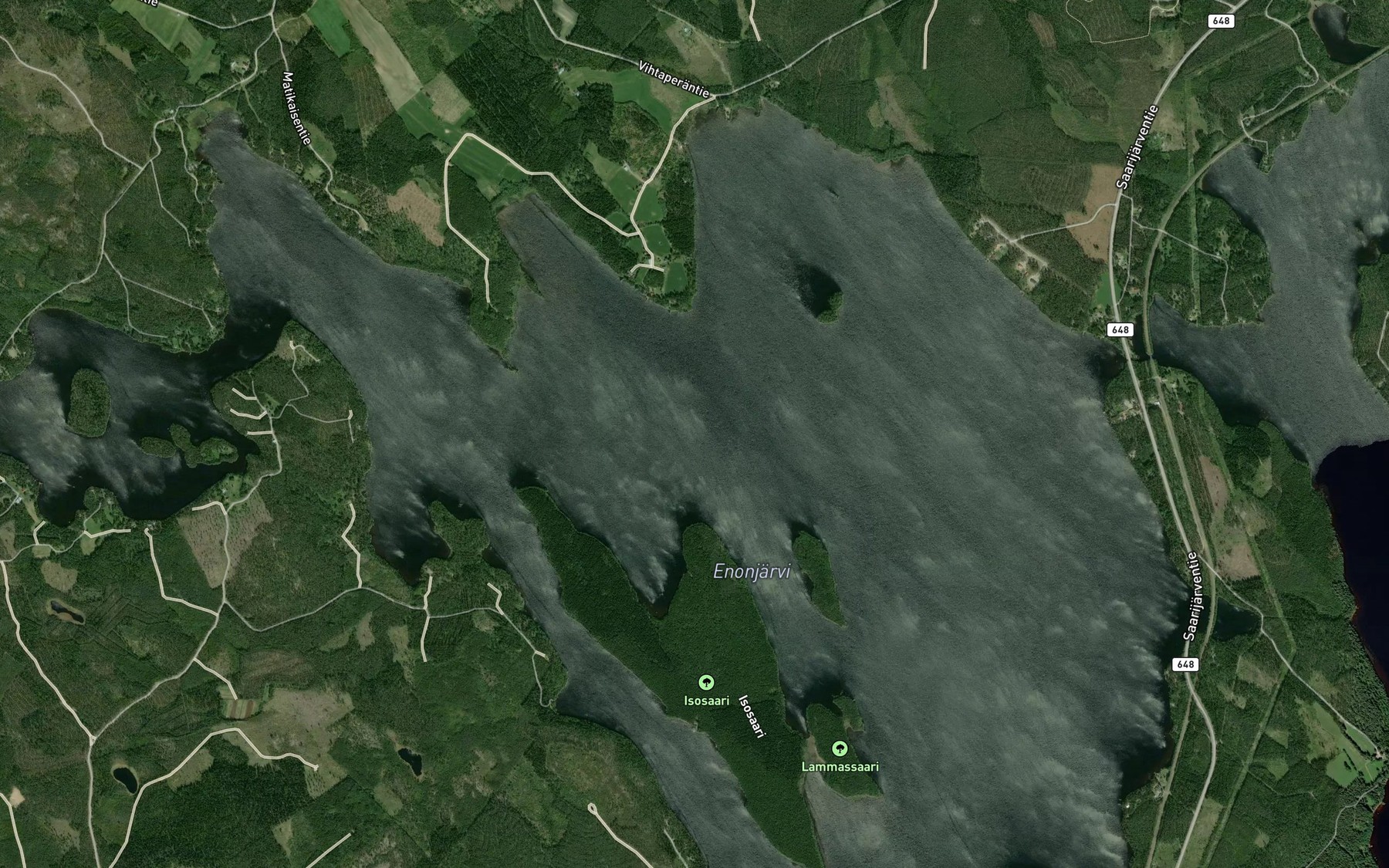 Satellite map of the Enonjarvi