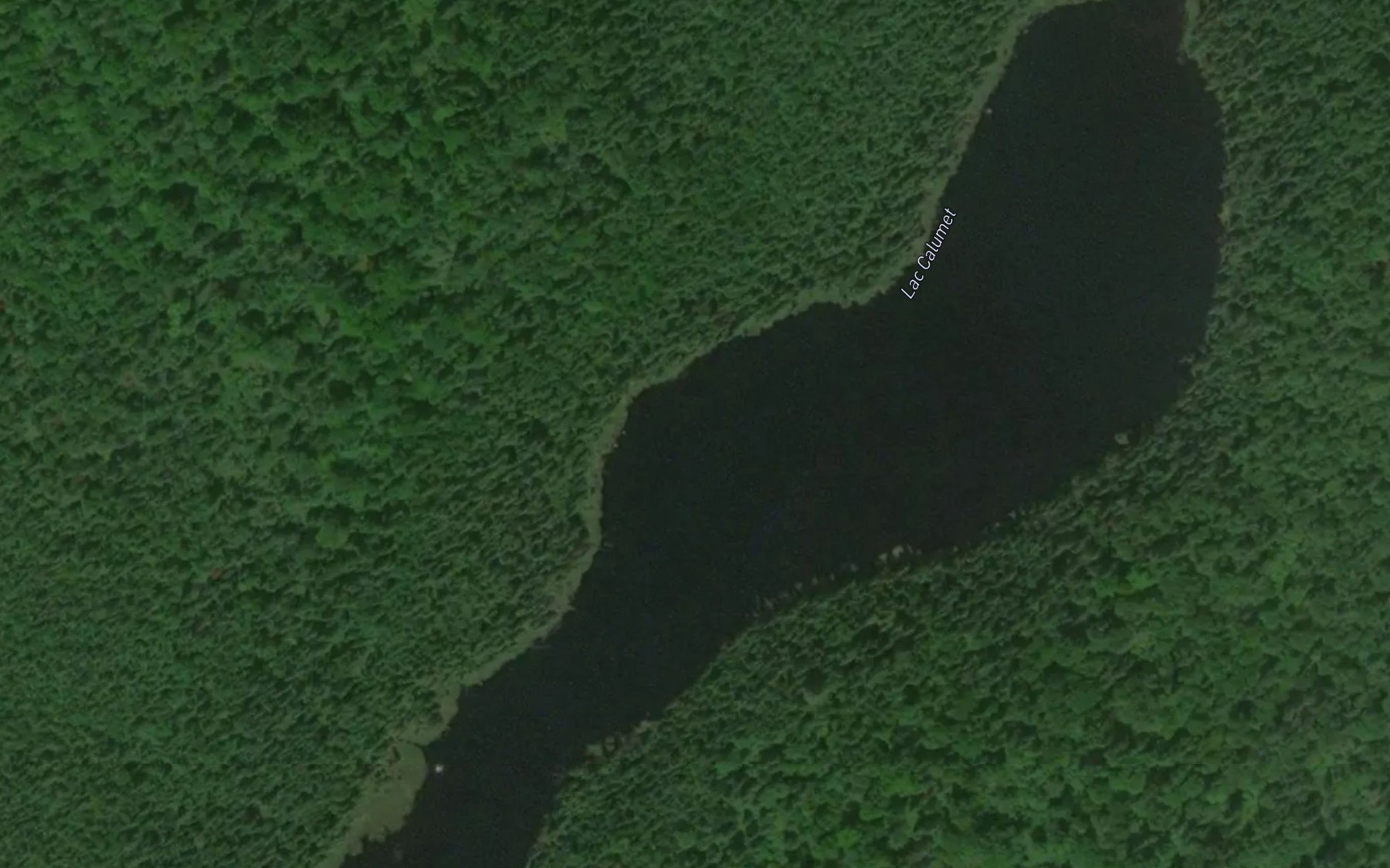 Satellite map of the Lac du Calumet
