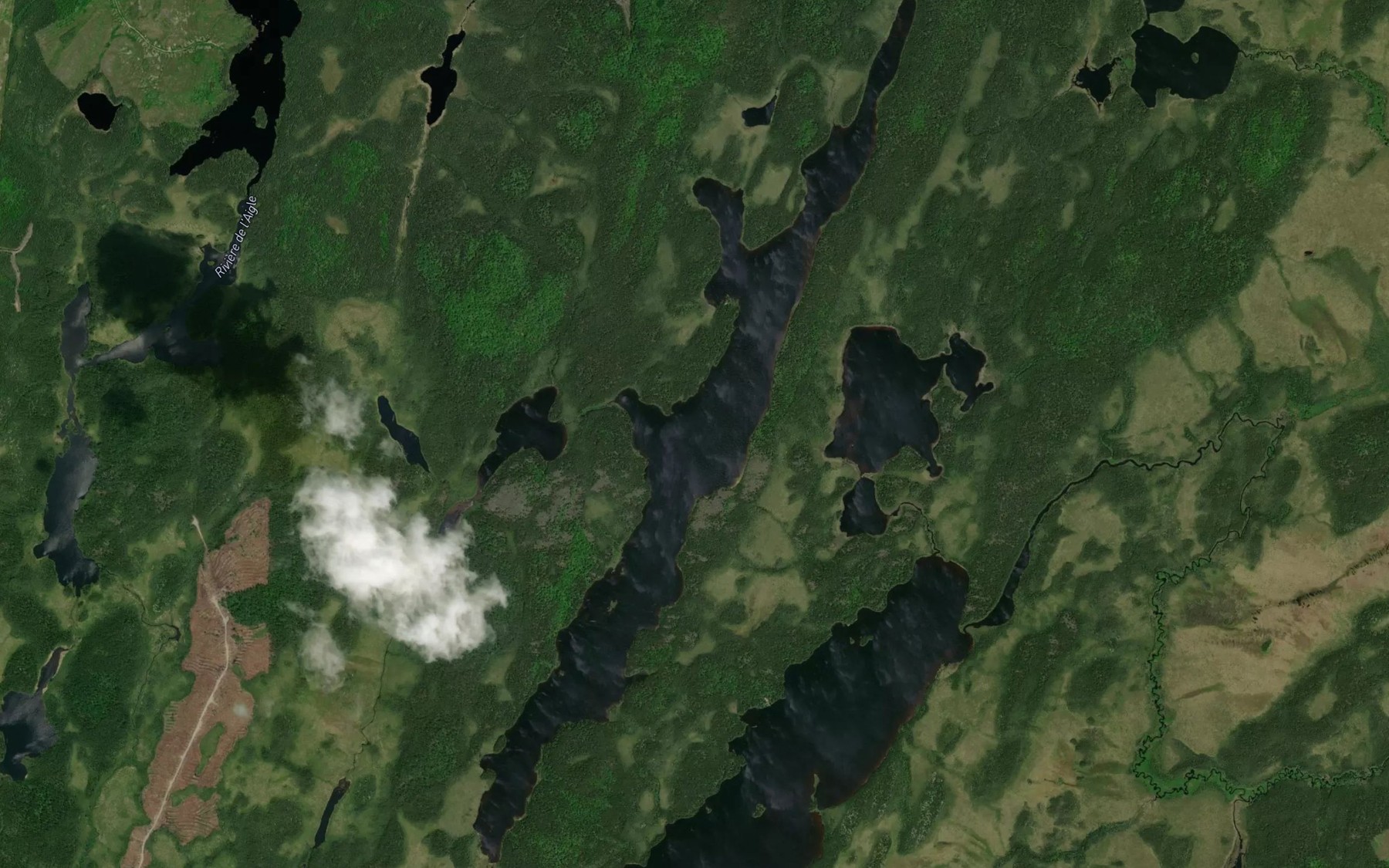 Satellite map of the Lac Kice Amikotcitc