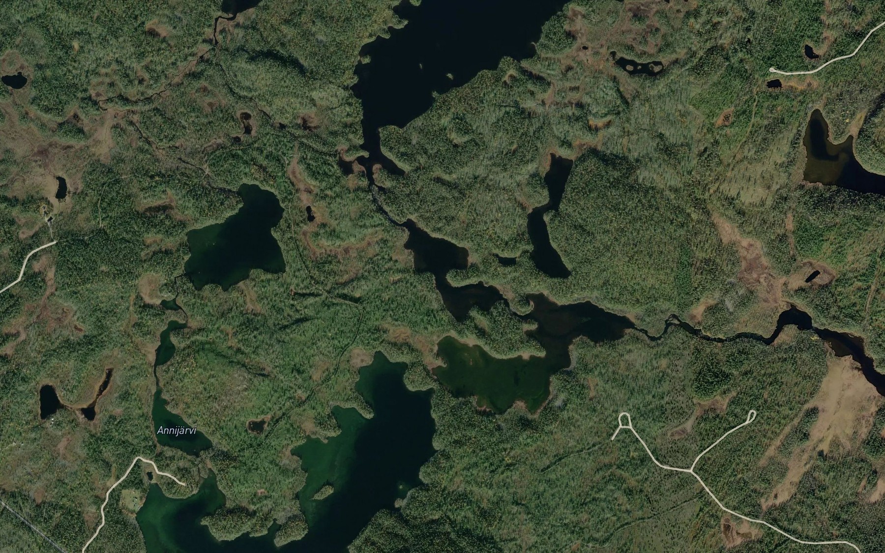 Satellite map of the Kalliolompola