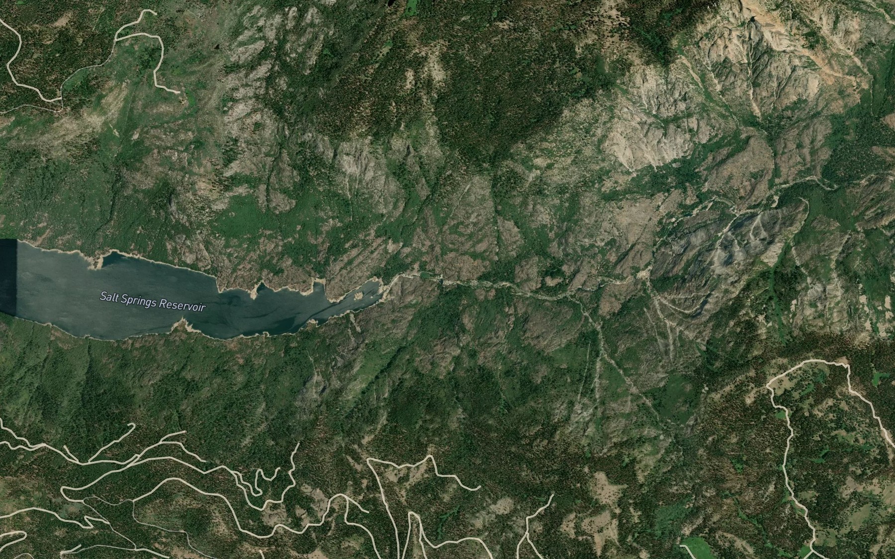 Satellite map of the Blue Hole