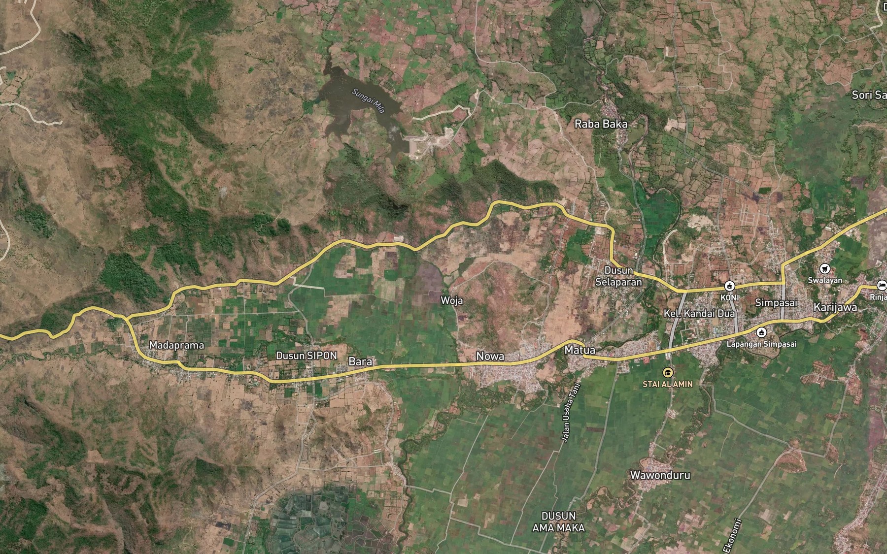 Satellite map of the Sori Kaboro