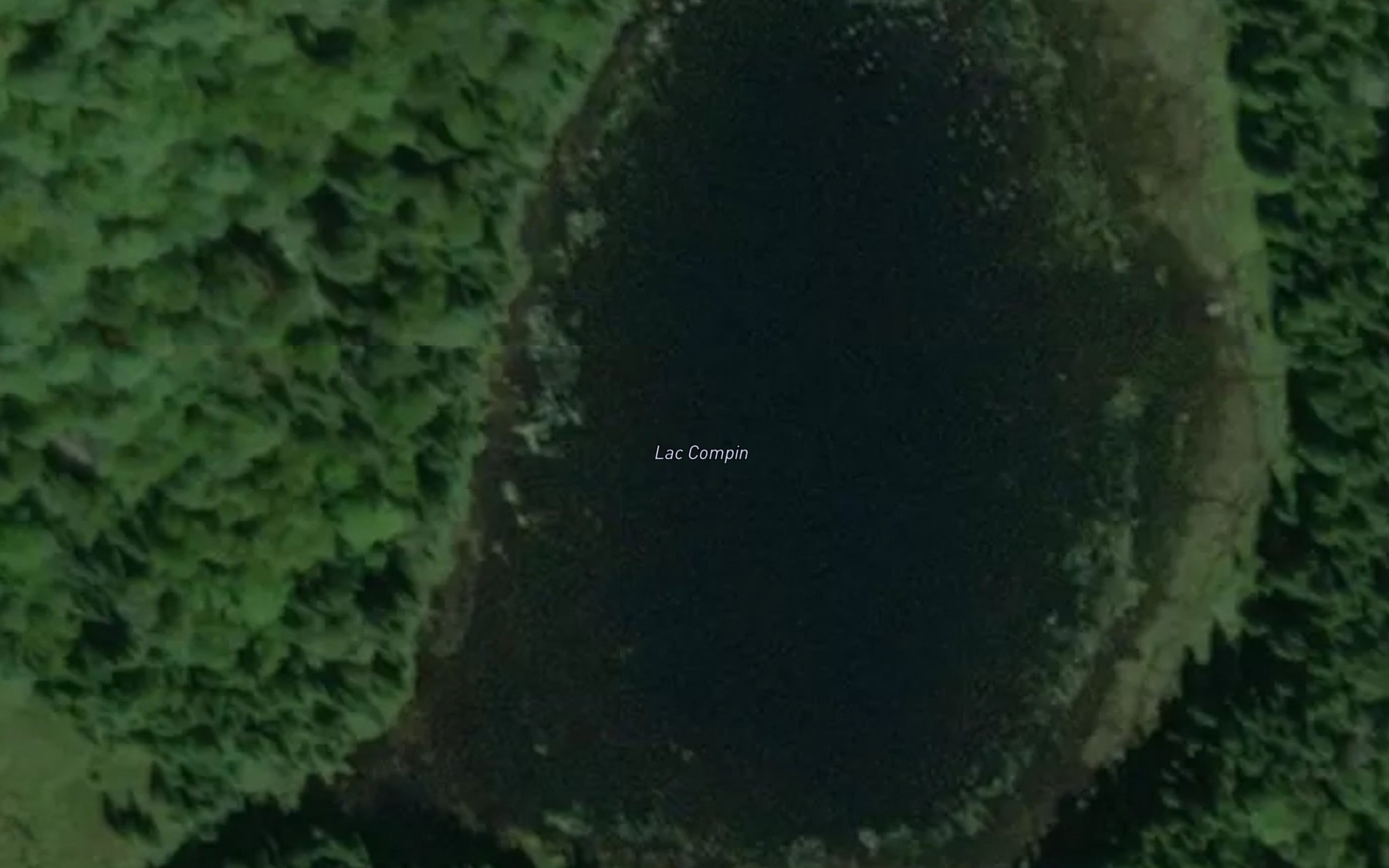 Satellite map of the Lac Compin