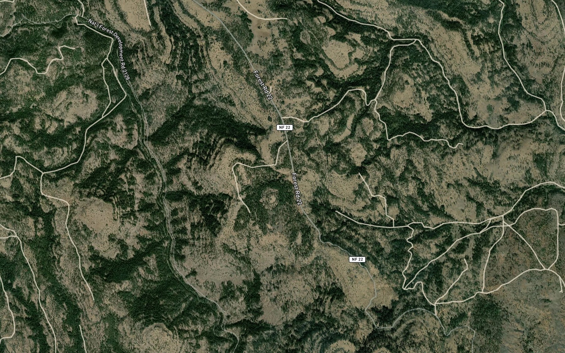 Satellite map of the Sunflower Spring
