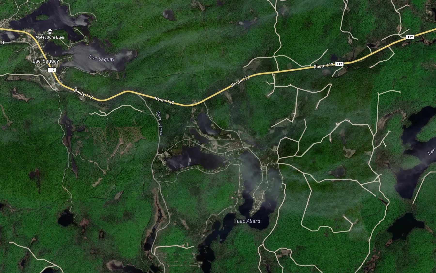 Satellite map of the Baie Allard