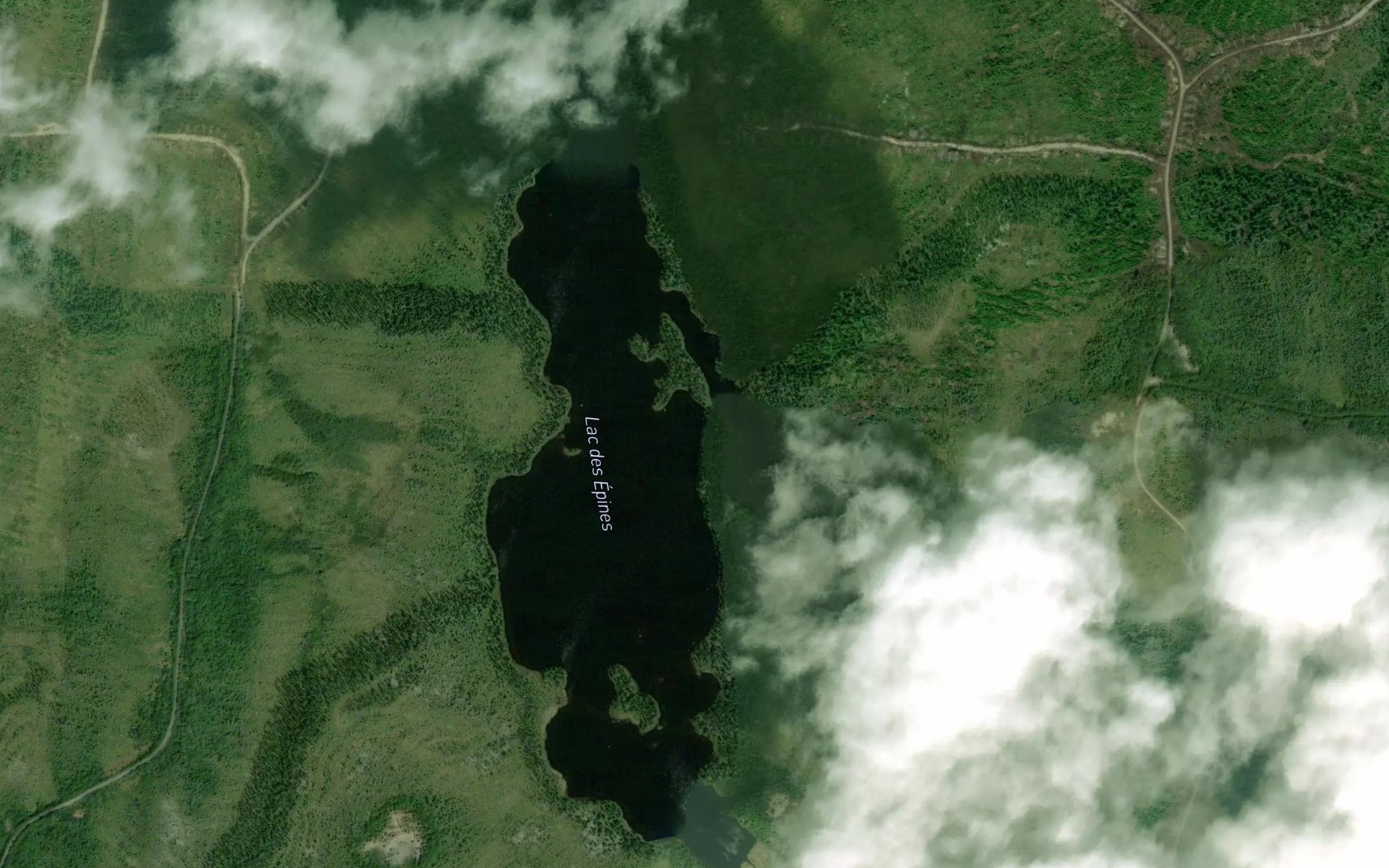 Satellite map of the Lac des Epines