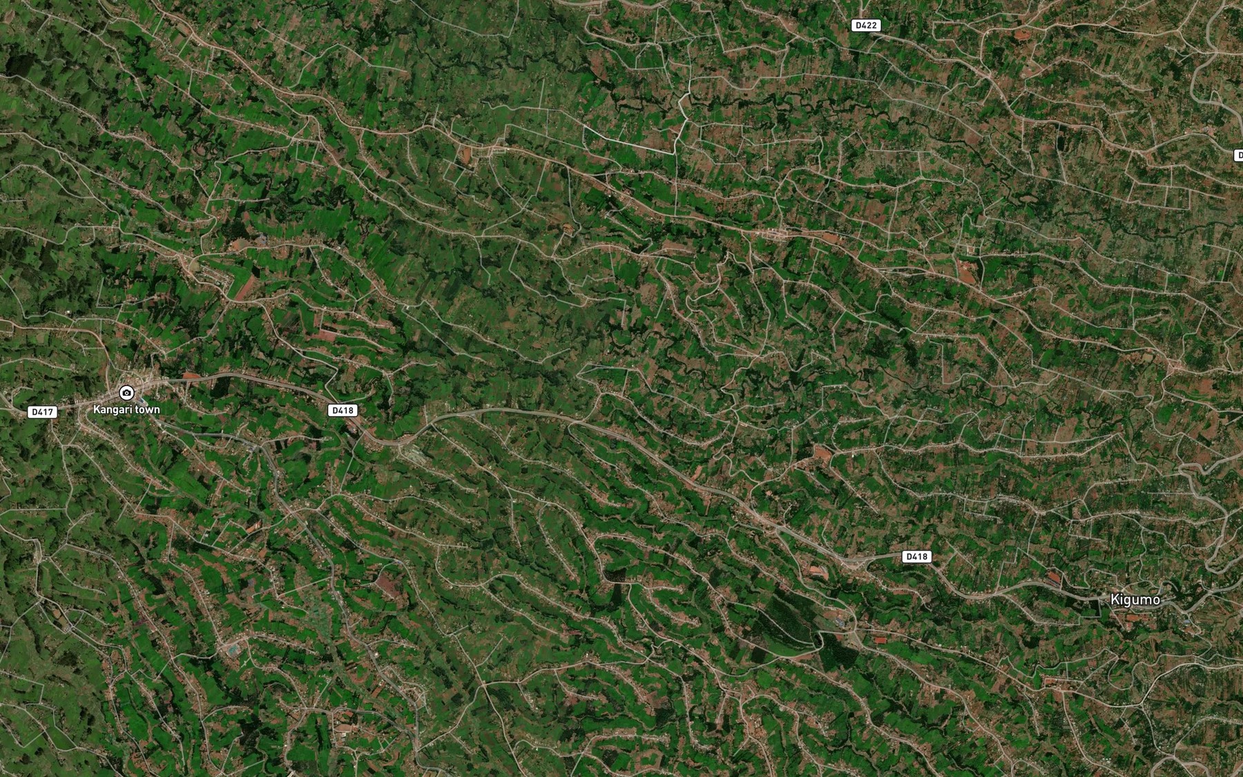 Satellite map of the Kaanja